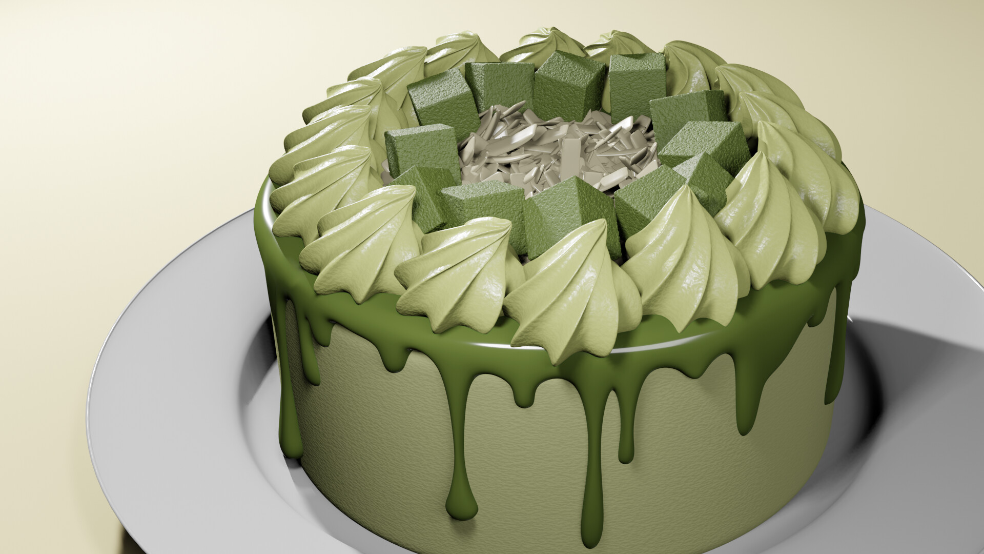 Artstation 抹茶ショートケーキ Matcha Shortcake