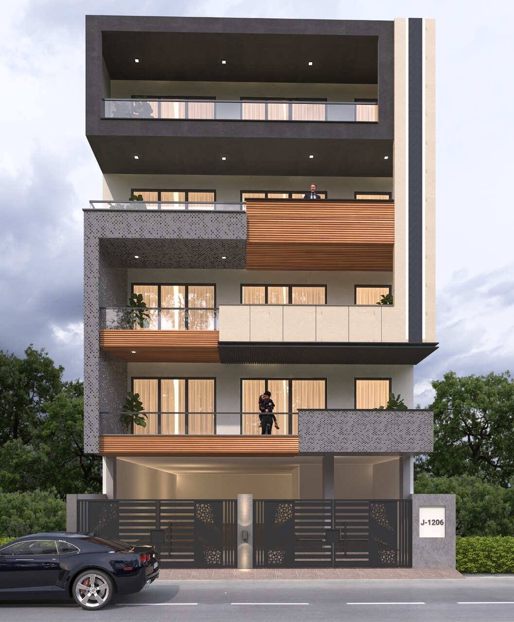 Elevation Designs For 4 Floors Building 30x40 Elevation Designs For 4 Floors Building | Viewfloor.co