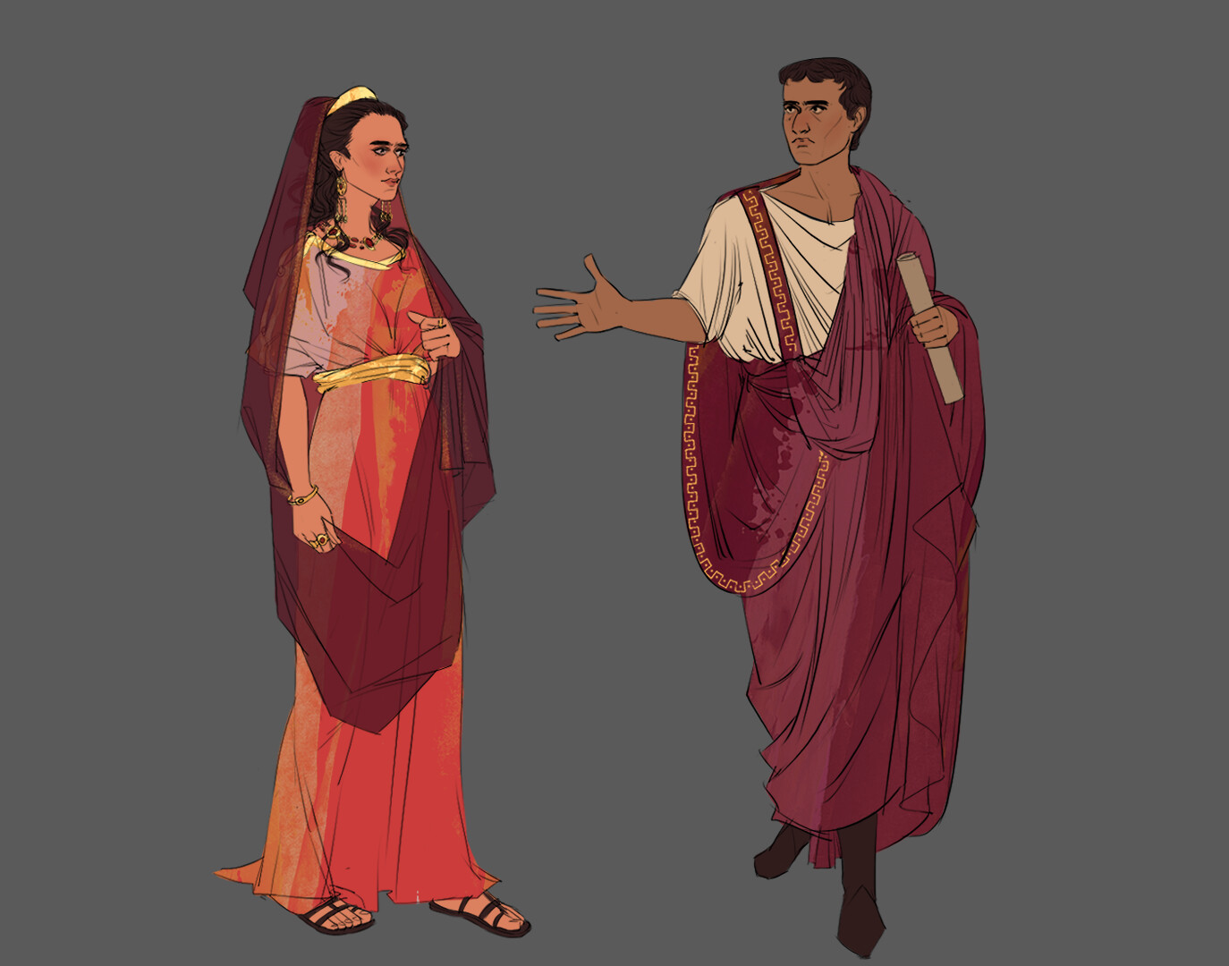 ArtStation - citizens of ancient rome