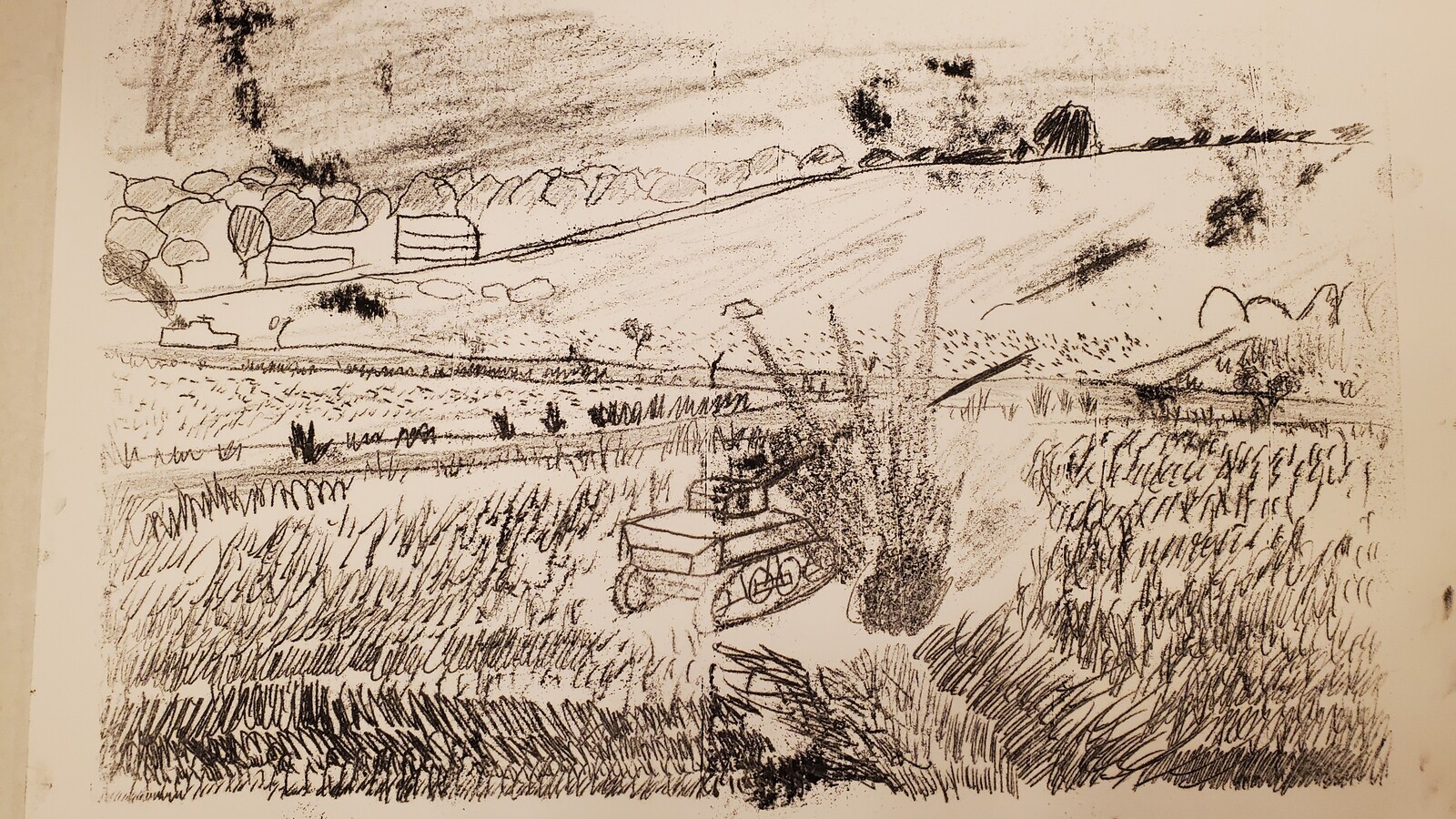 Jacob Carney Landscape Monotypes