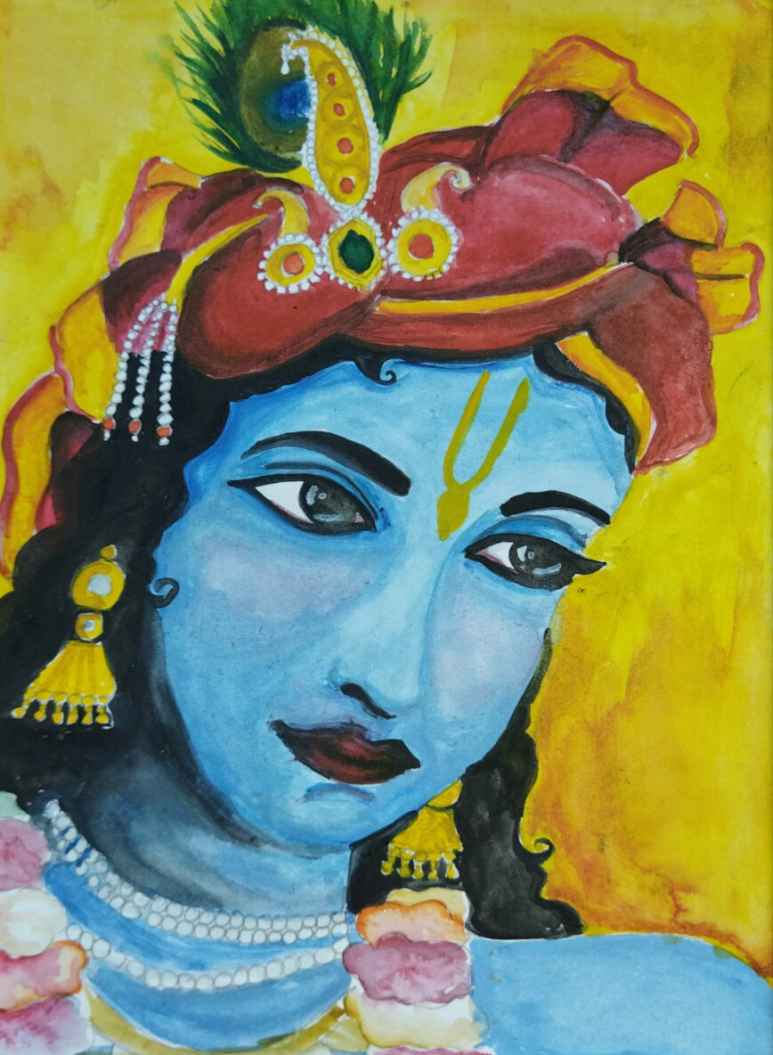 Handmade Radha Krishna Paintings ~06~