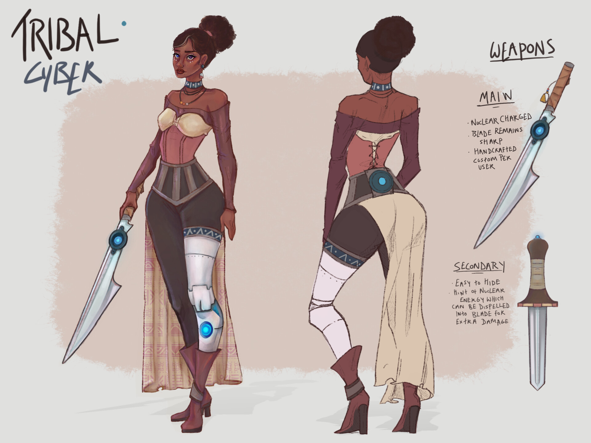 ArtStation Concept Piece Tribal Cyber