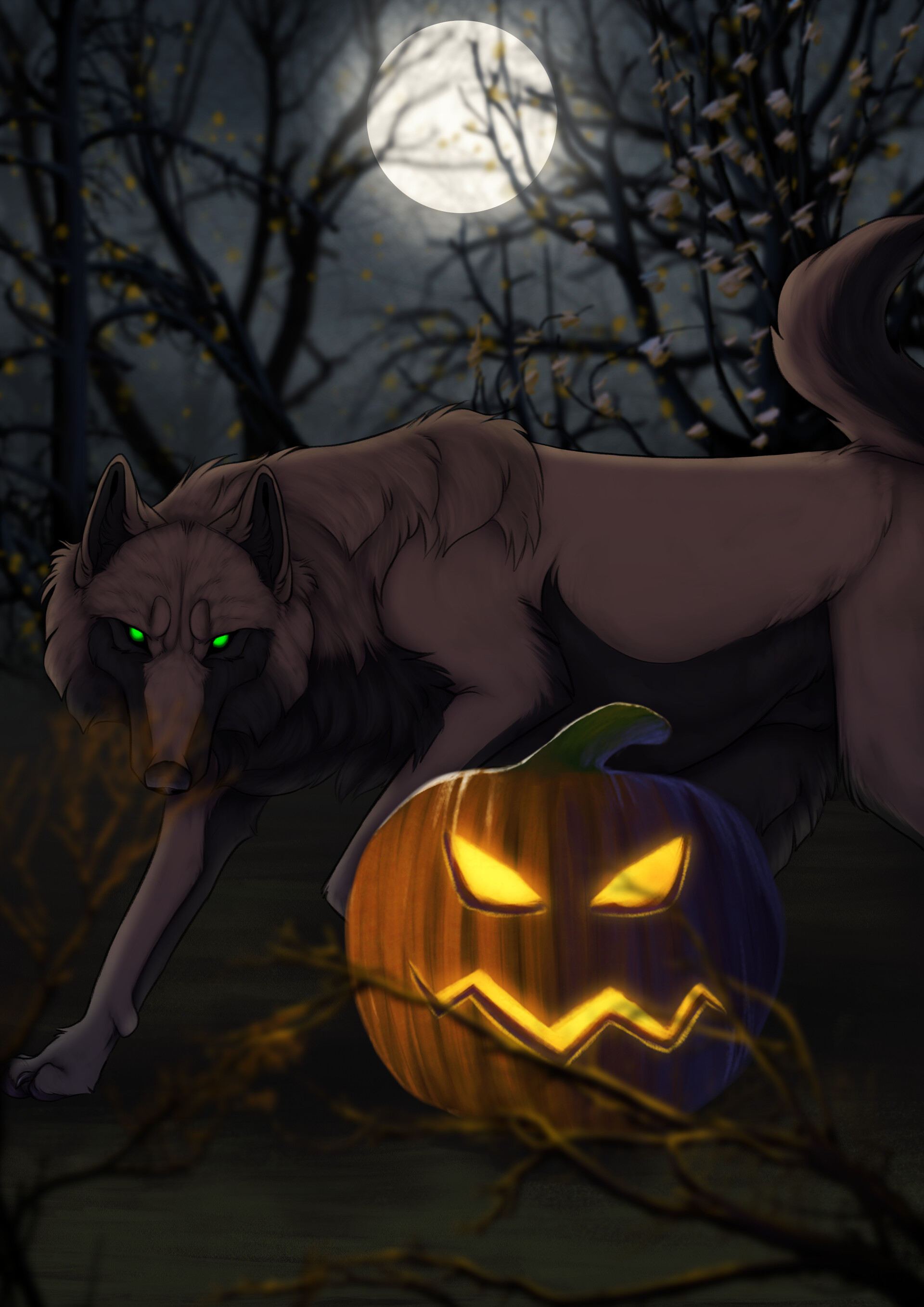 ArtStation Halloween Wolf