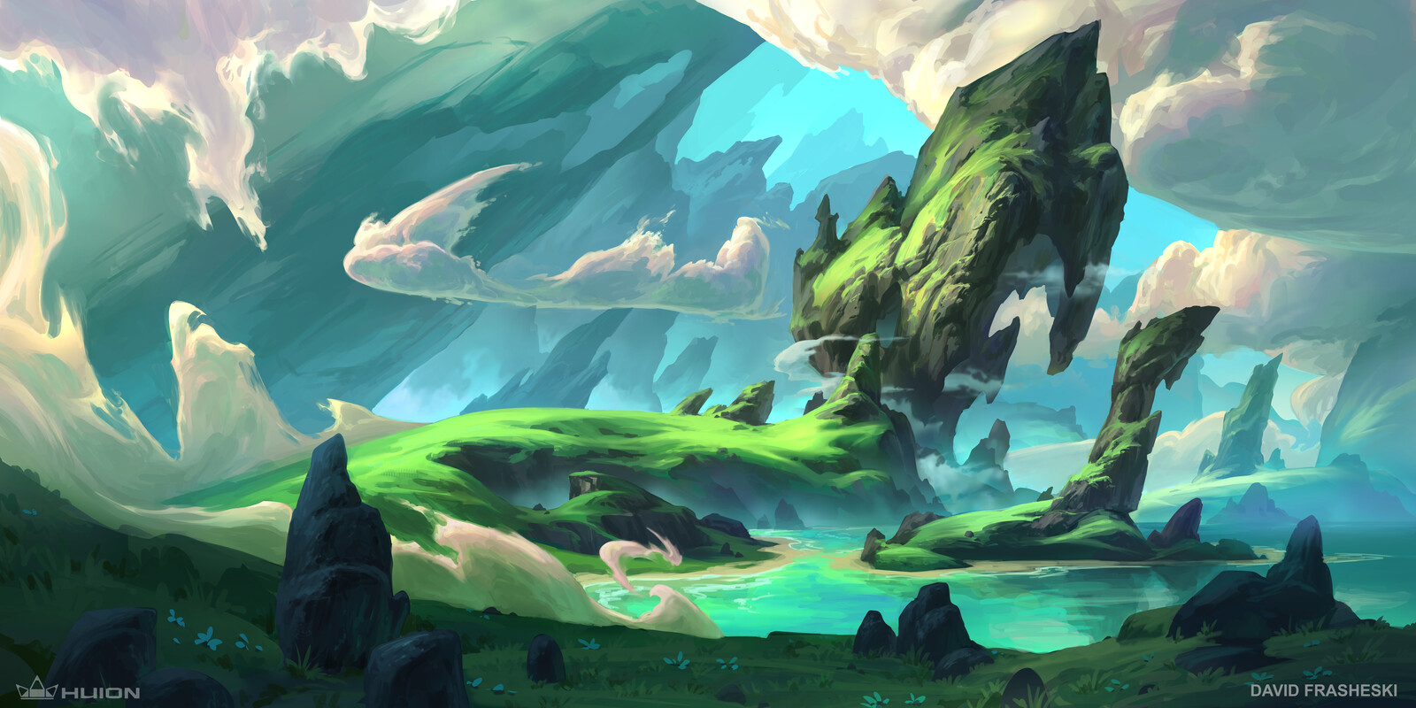 Emerald Coast - Collaboration with Huion