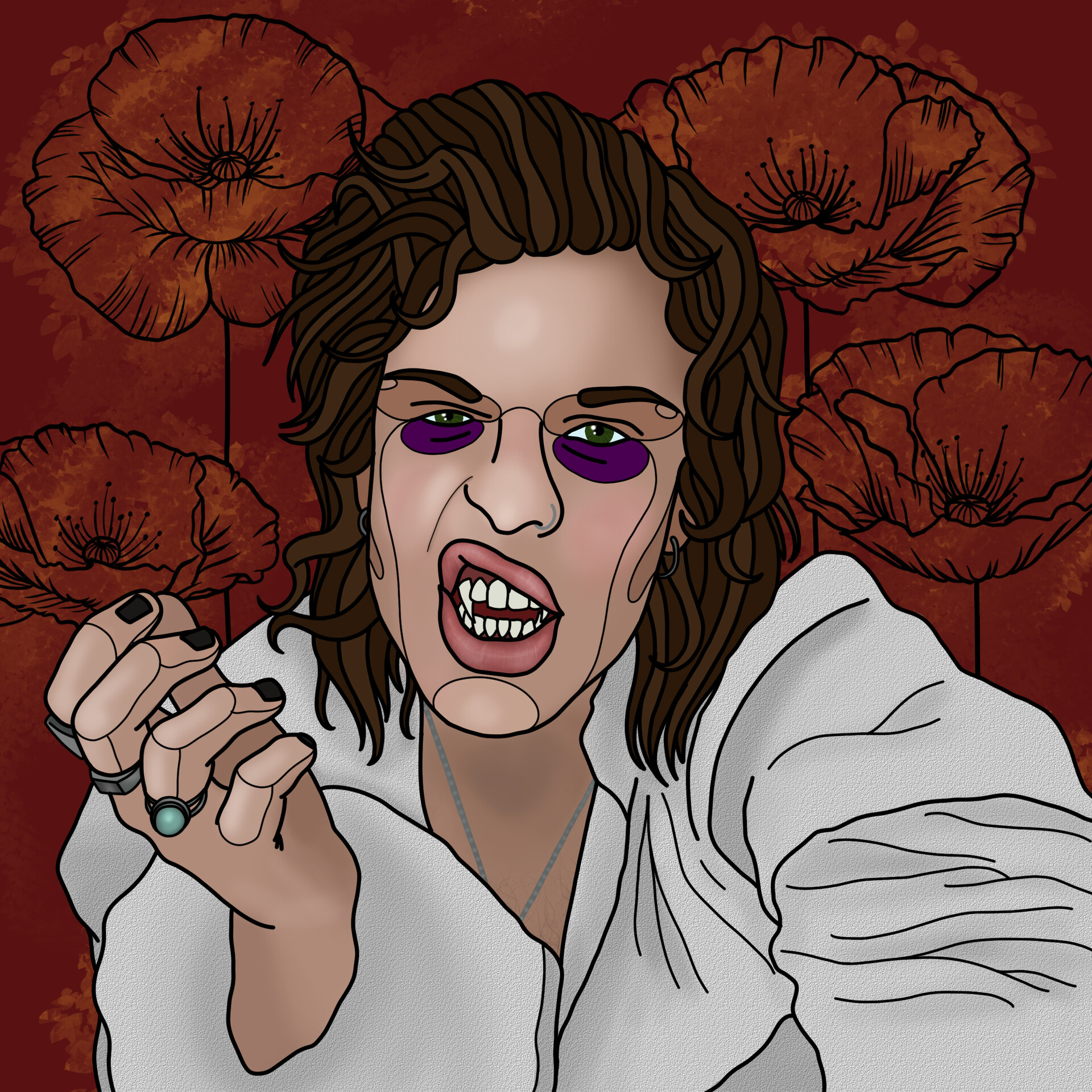 ArtStation - Retrato de Leo Rizzi.