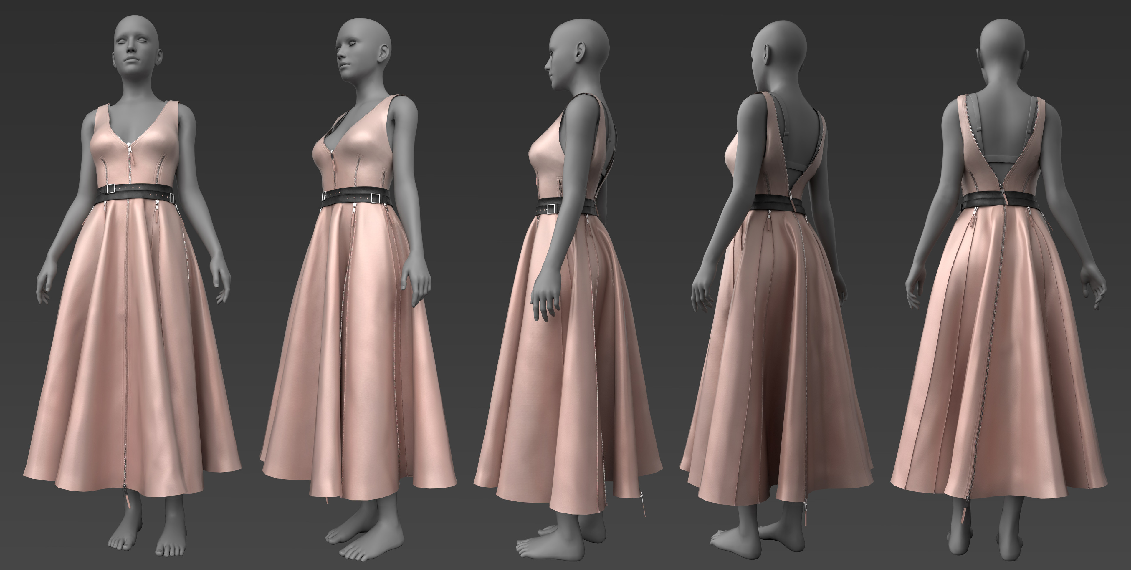 Dress Rendered in Substance Painter
