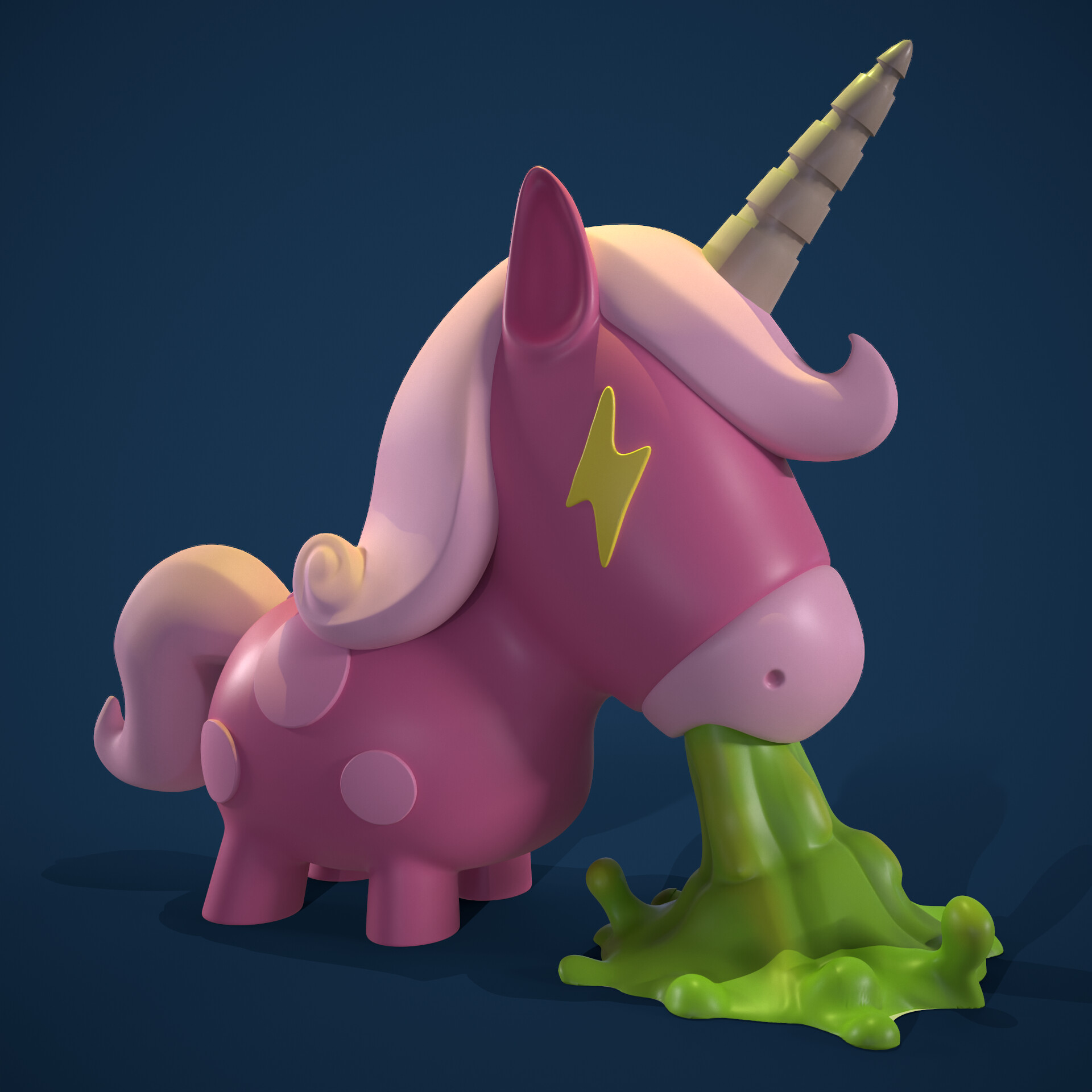 ArtStation Vomiting Unicorn