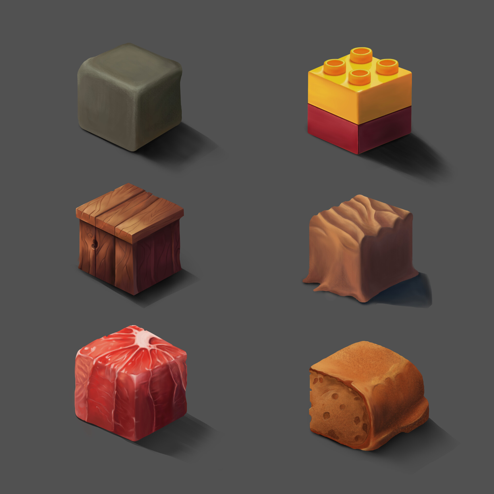 ArtStation Material Study Digital Painting P2