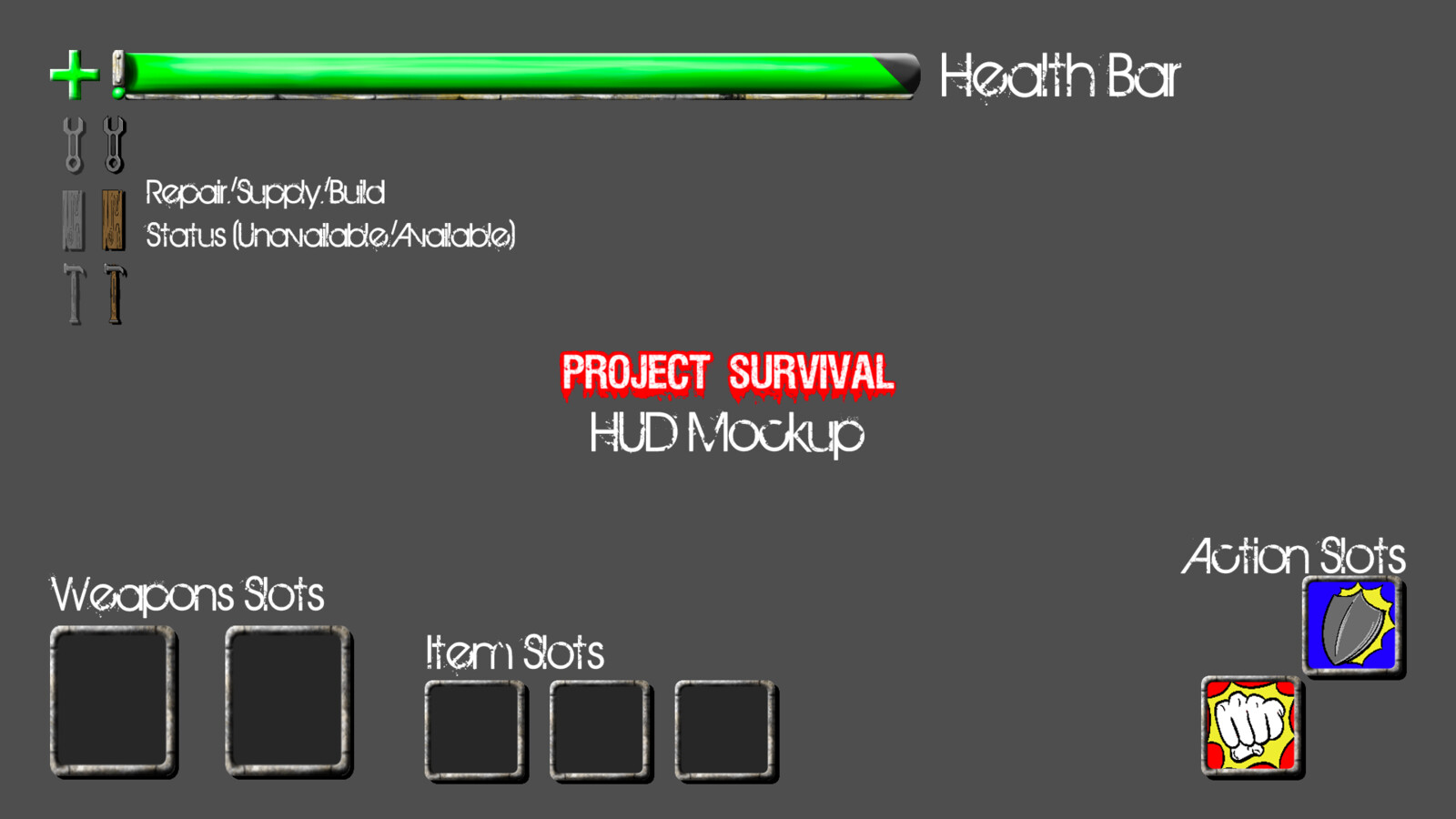 Project Survival HUD