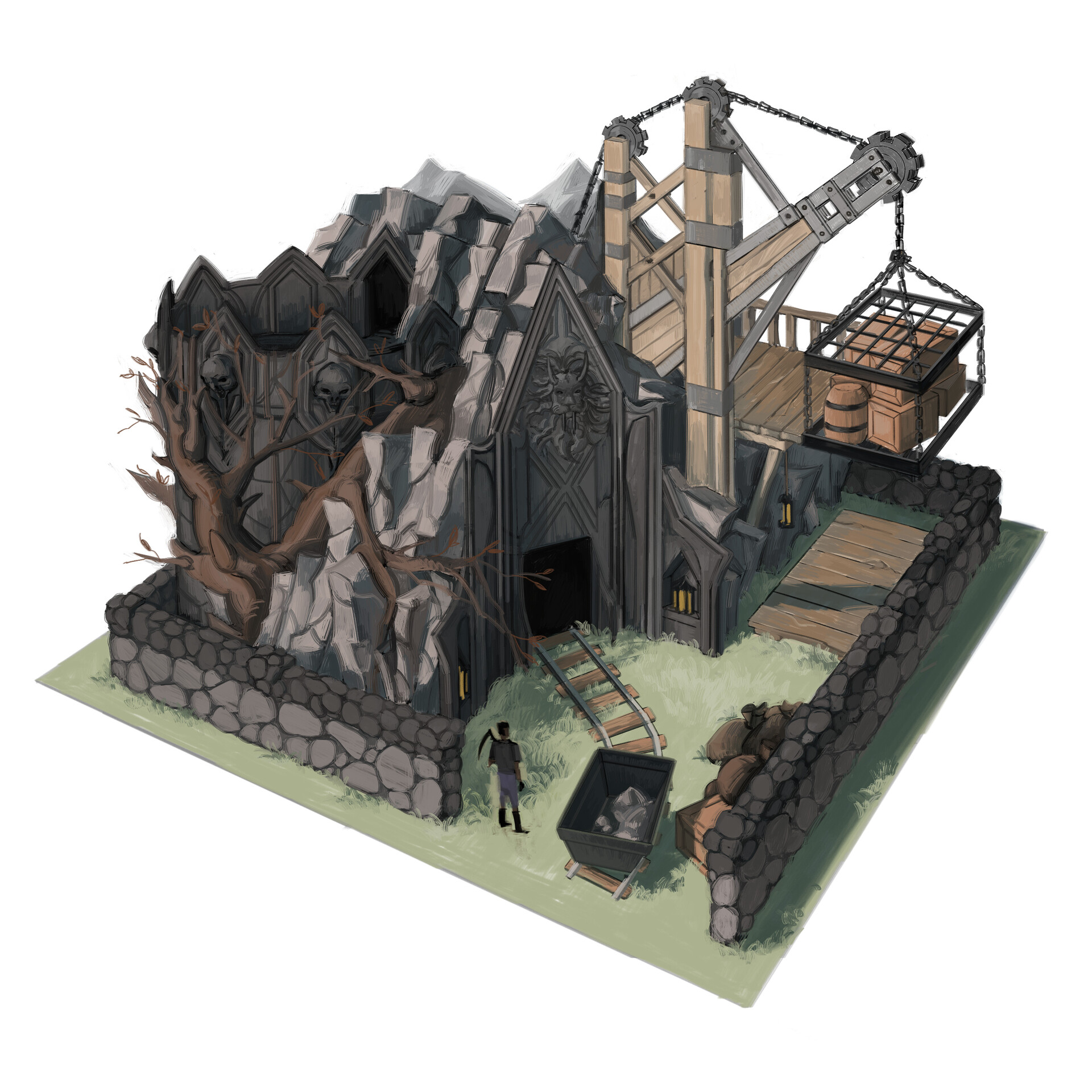 ArtStation - mine concept art