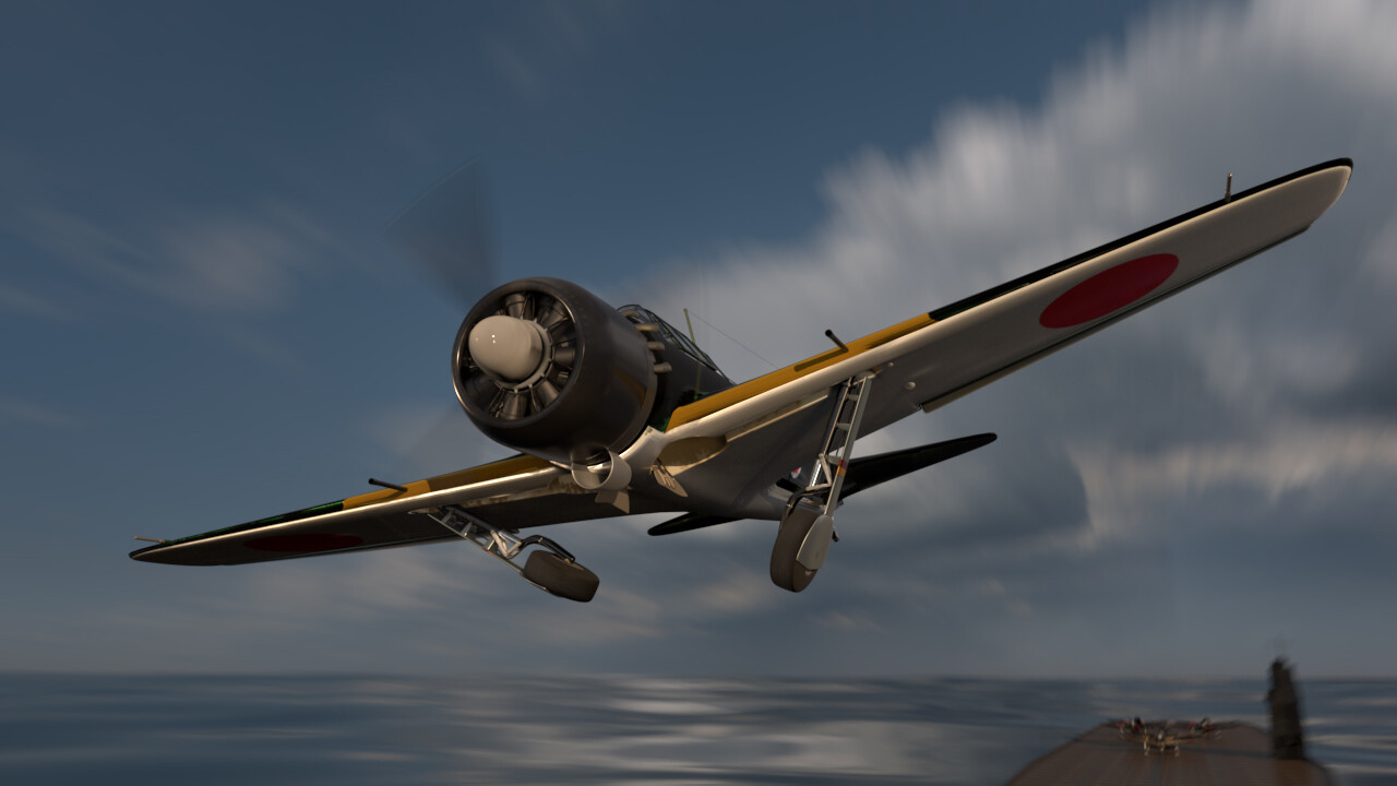 ArtStation - Zero Fighter 零式艦上戦闘機五二型