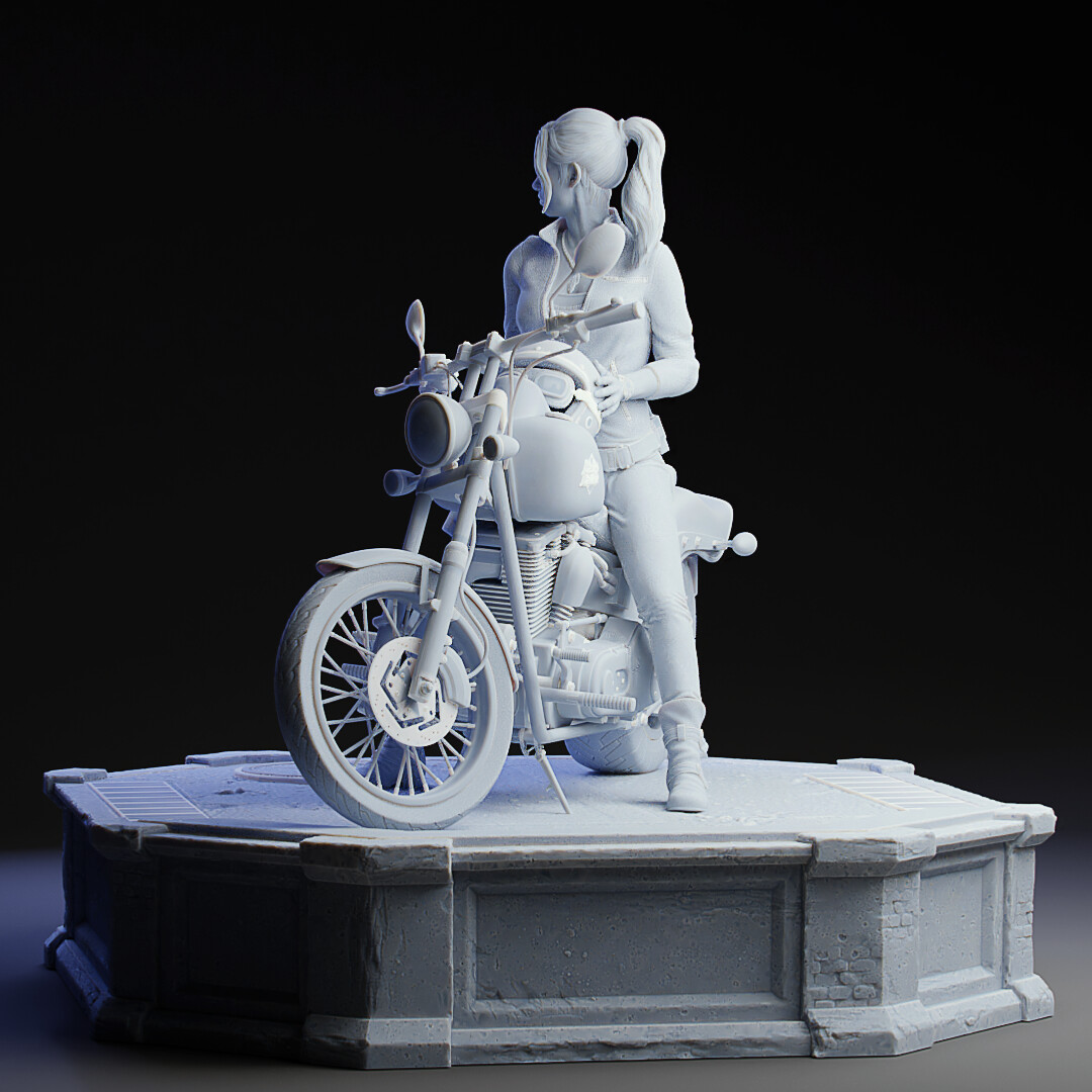 Claire Redfield Resident Evil 2 Remake Statue 3D model 3D