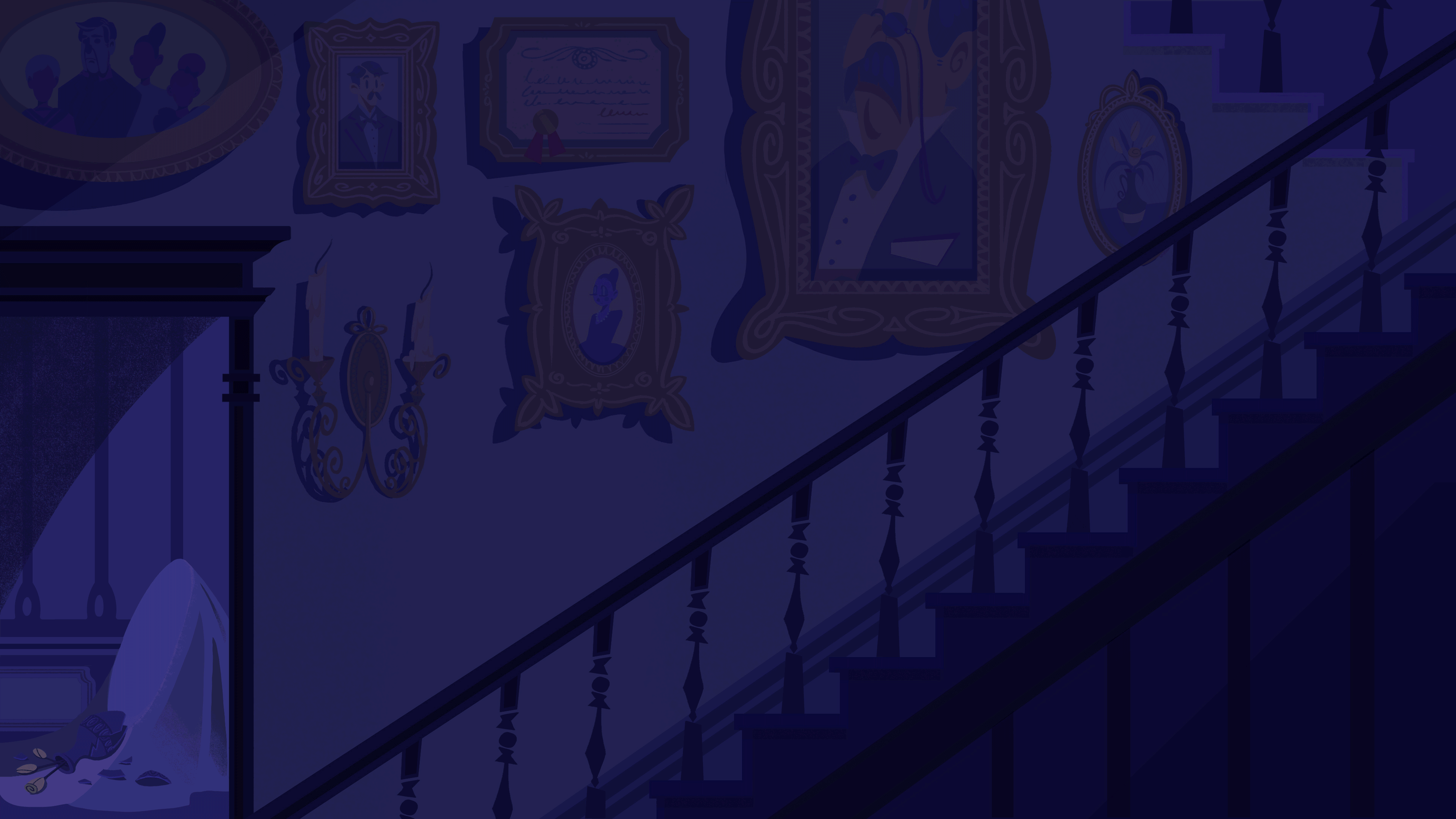 ArtStation - Haunted House - Animation Background