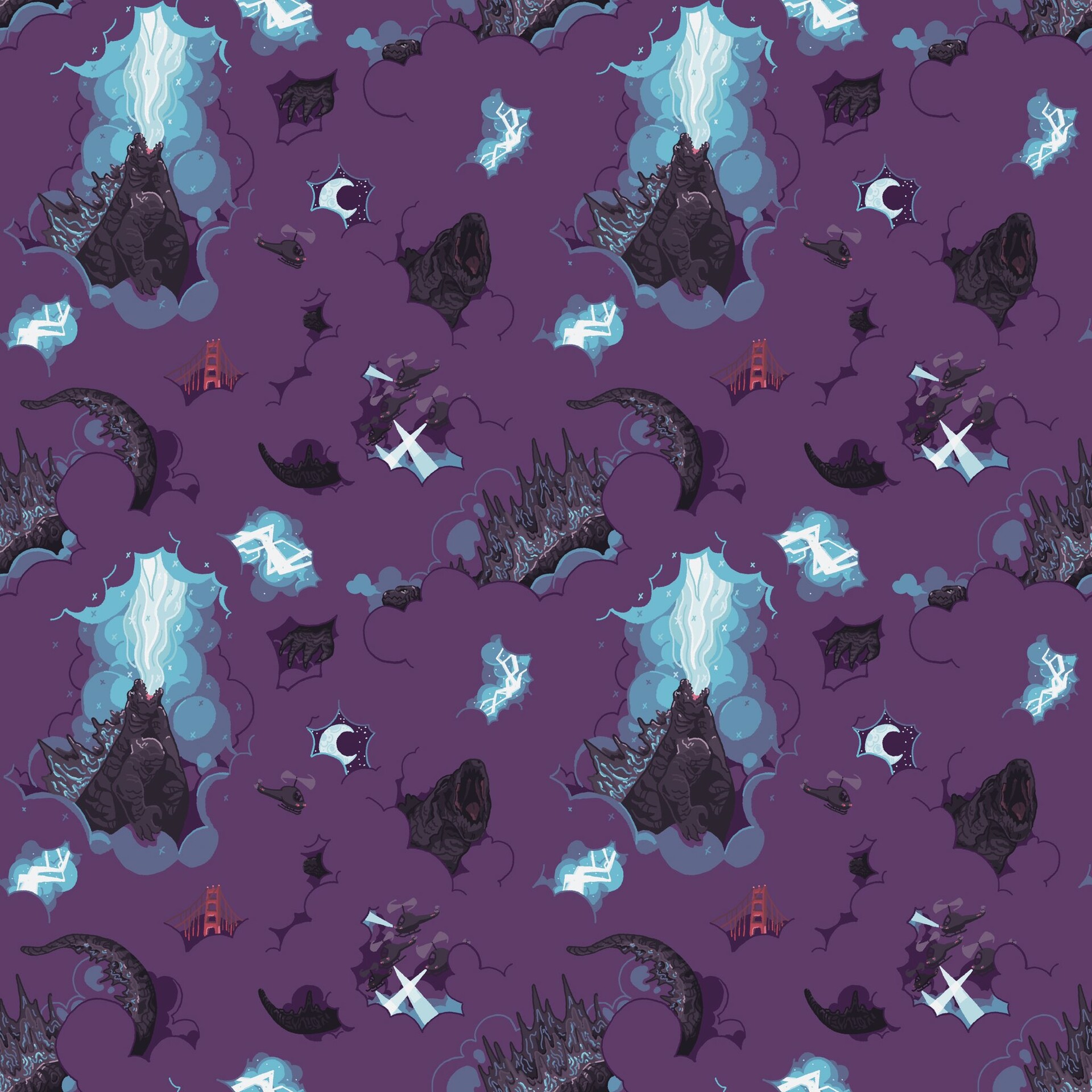 ArtStation - Ghost pokemon pattern