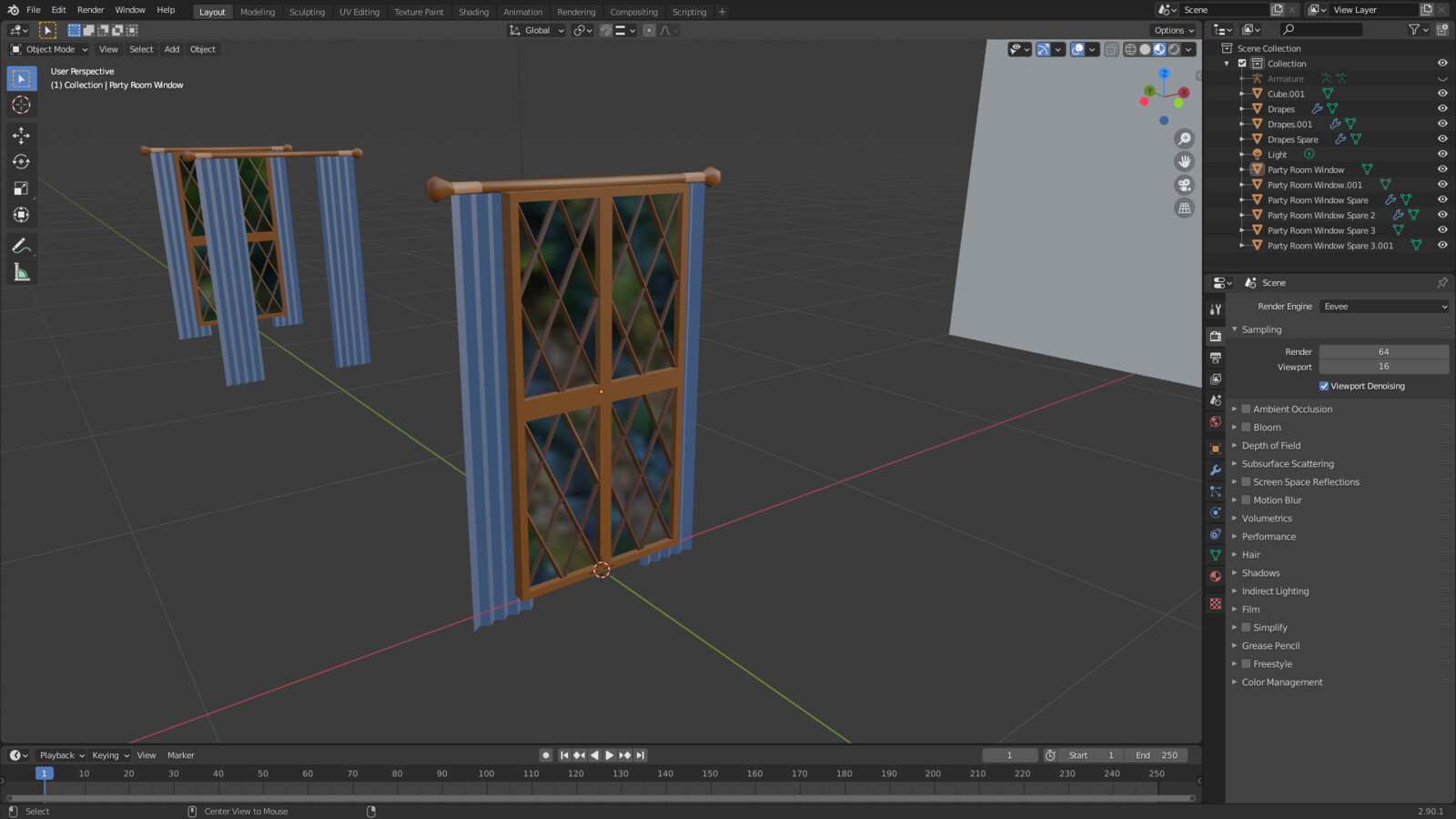 Falador Party House Windows