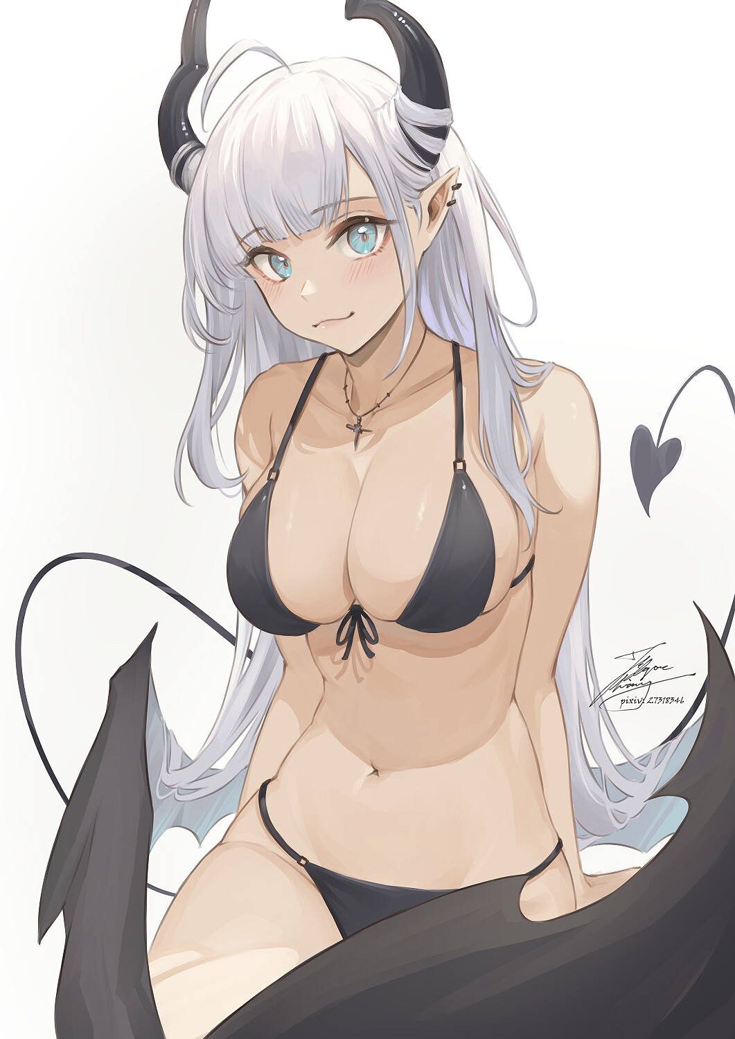 Succubus by fadingz. devil girl, fantasy, succubus
