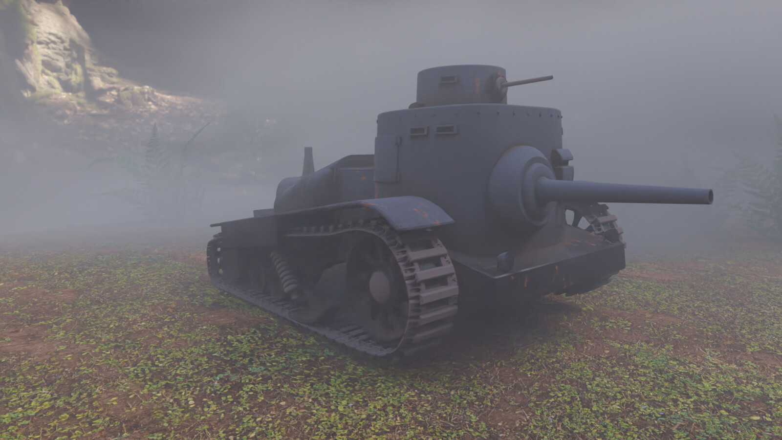 Quick Tank  render with cycles and denoise