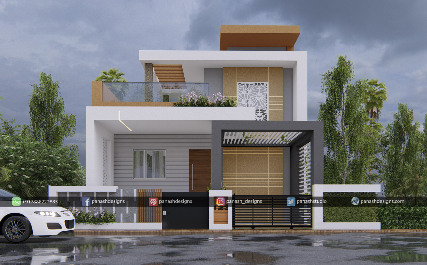modern two storey house design