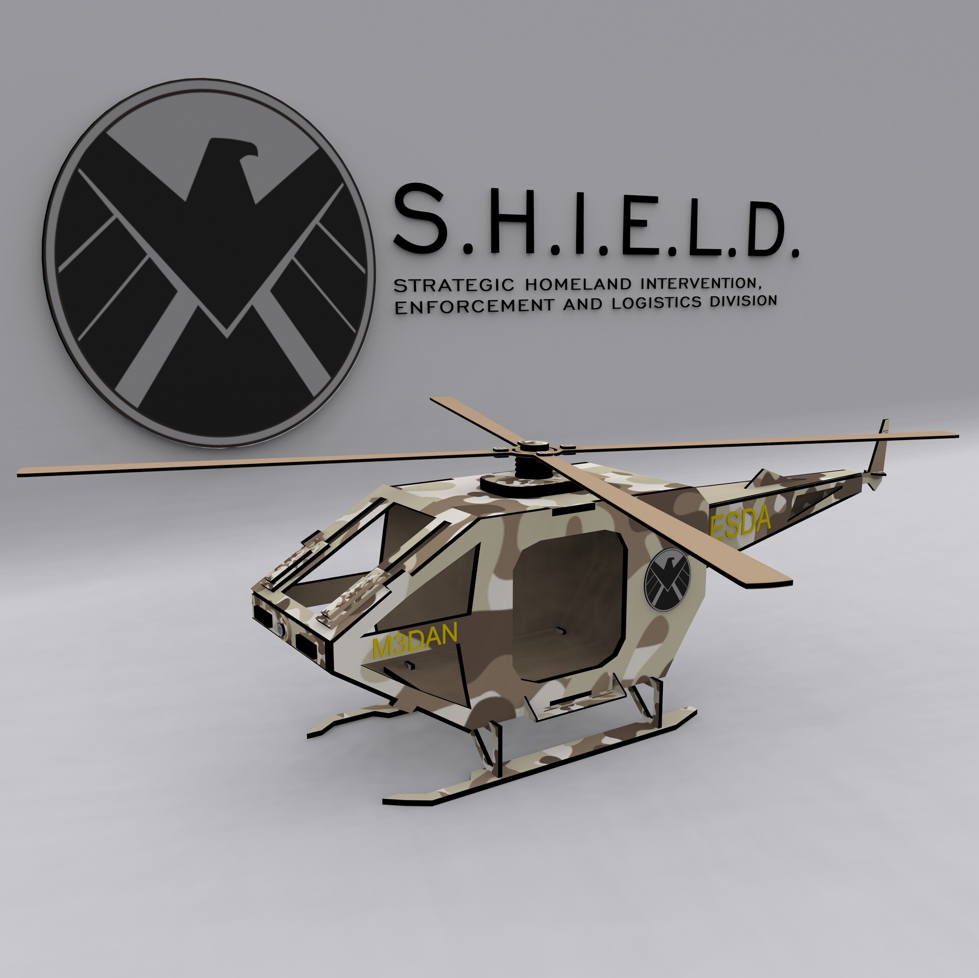 Papercraft Helicopter