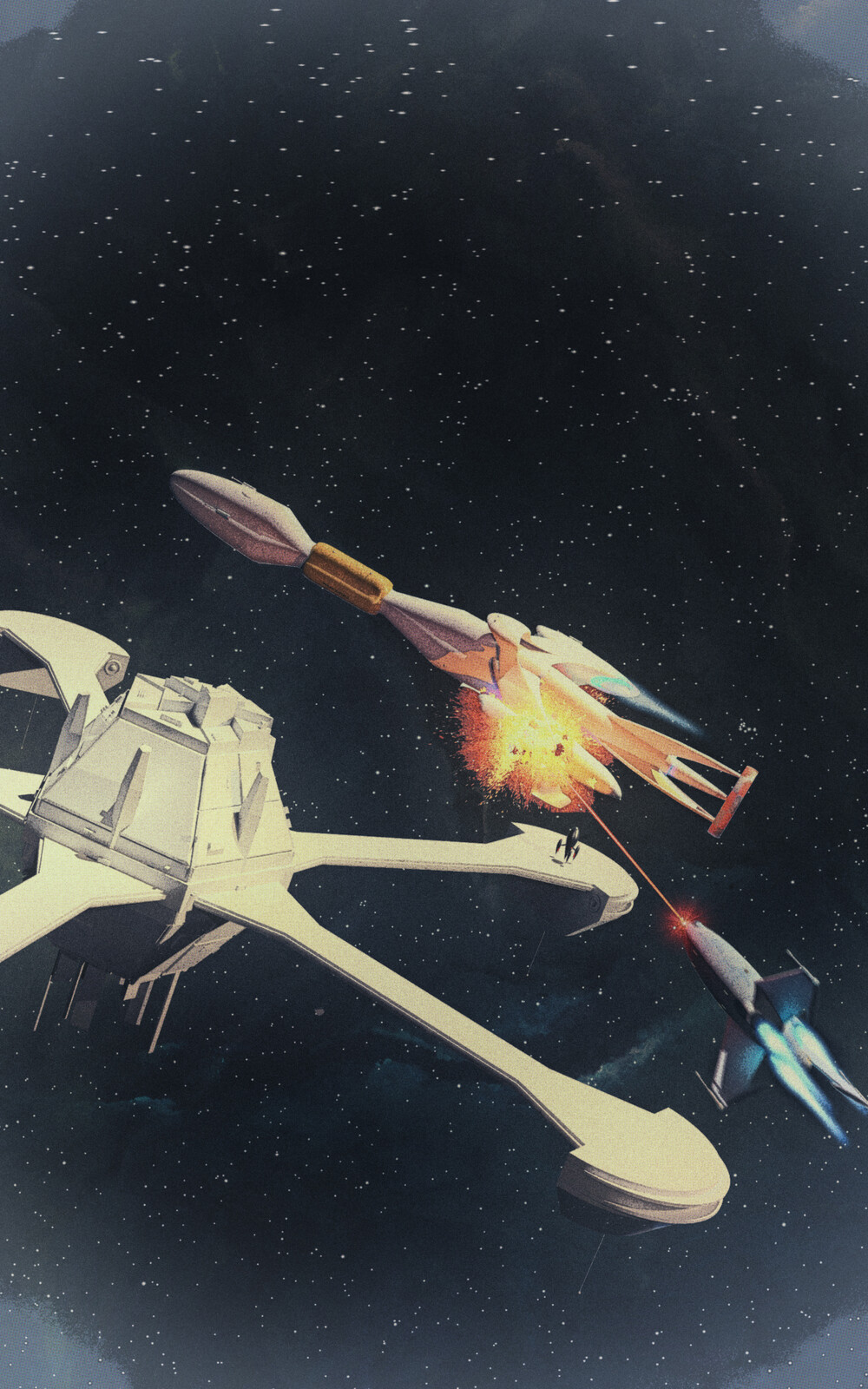 What ended up being the cover art for the third book in my Rocket Riders of the 27th Century series.