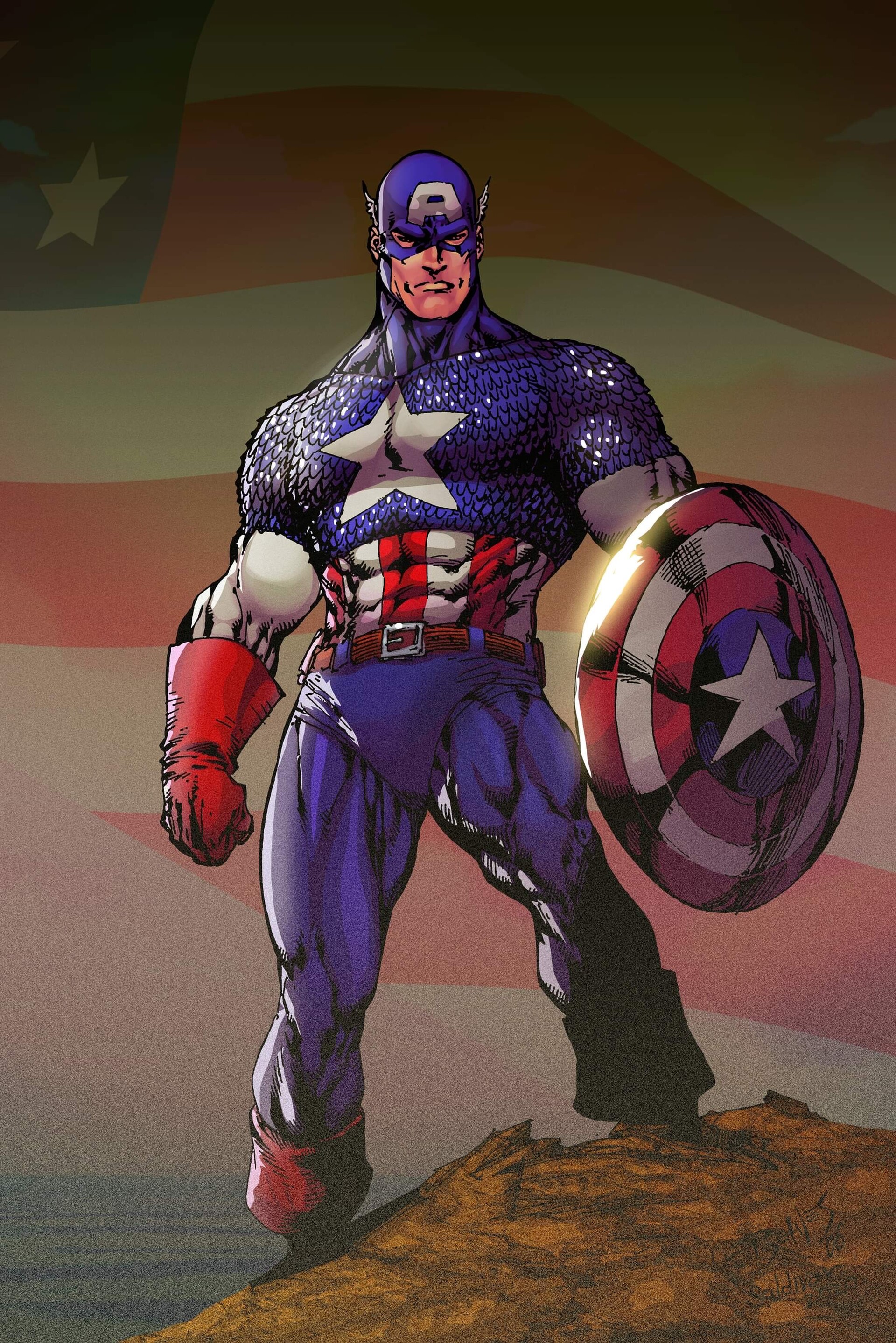 ArtStation - Classic Captain America