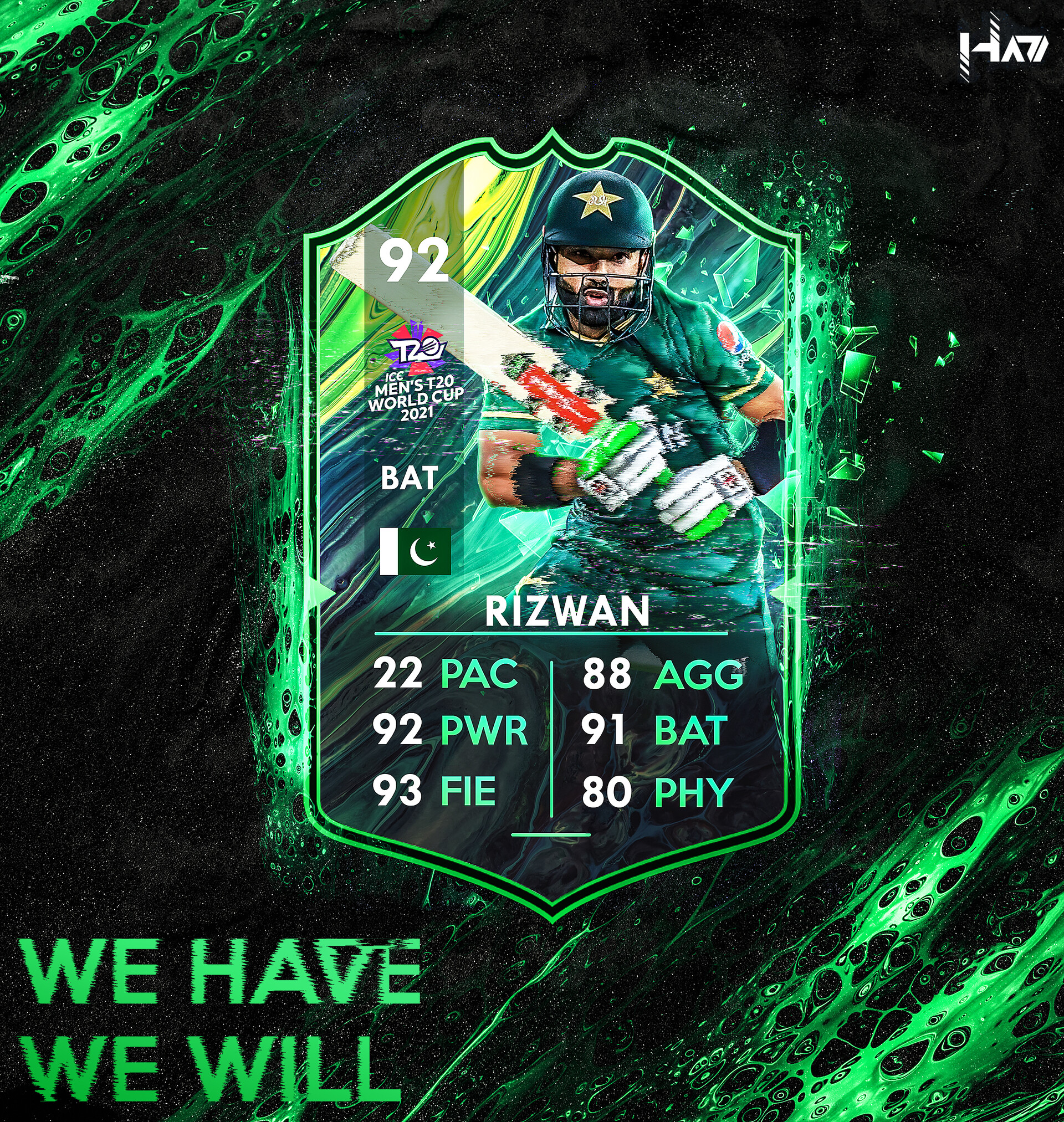 ArtStation Cricket ultimate team cards