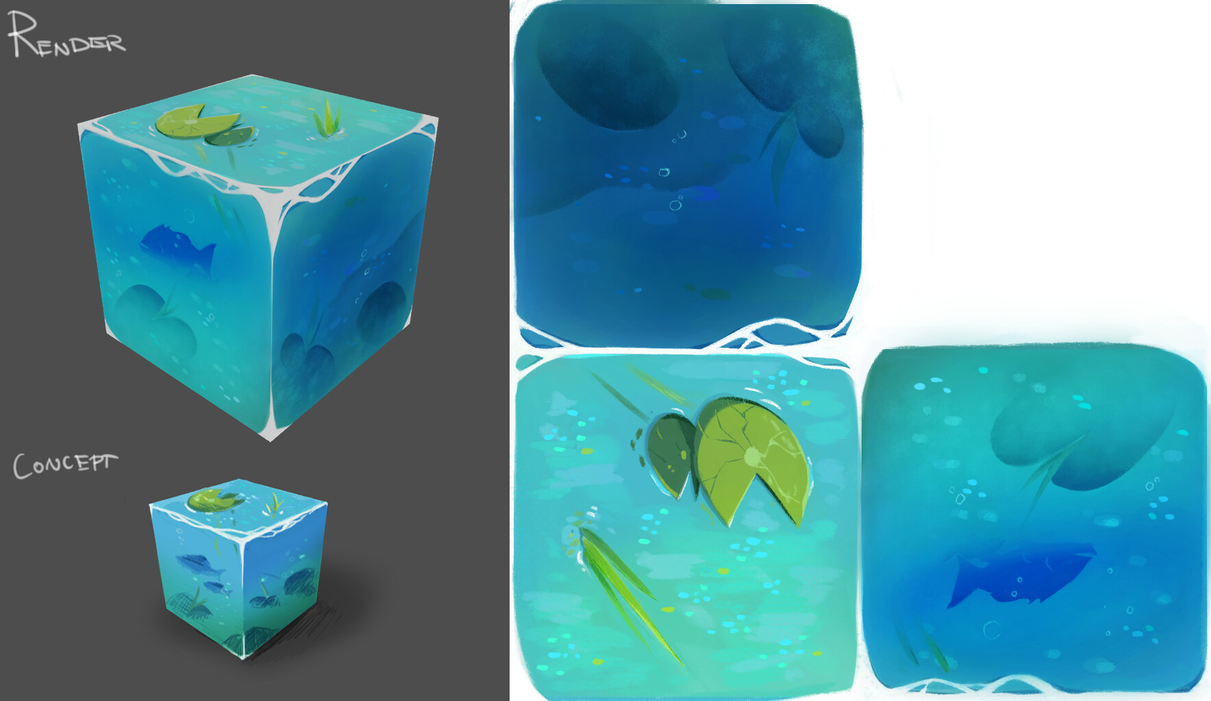 Deandra Athaya Basnawi - Hand-painted Cube assignment