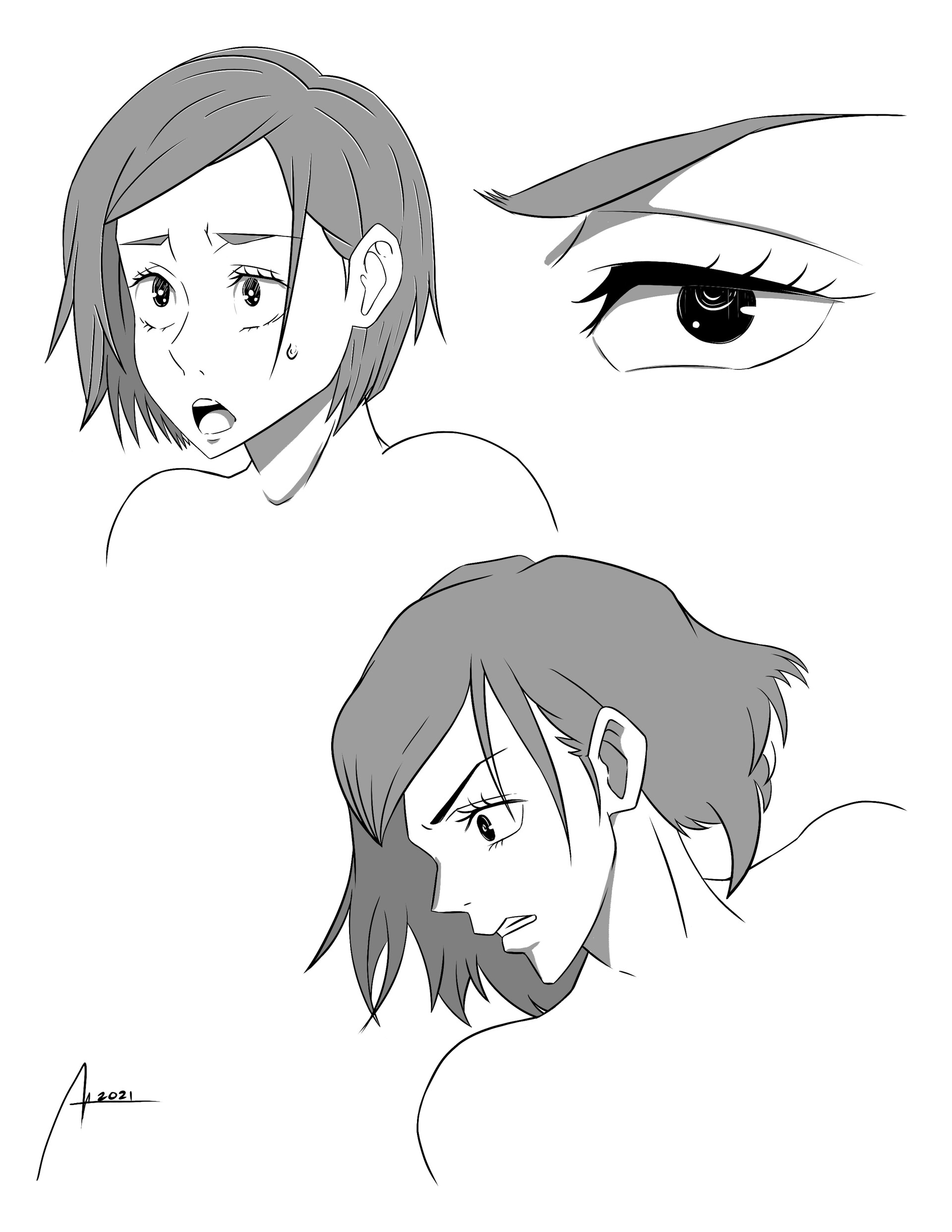 ArtStation - Nobara sketch