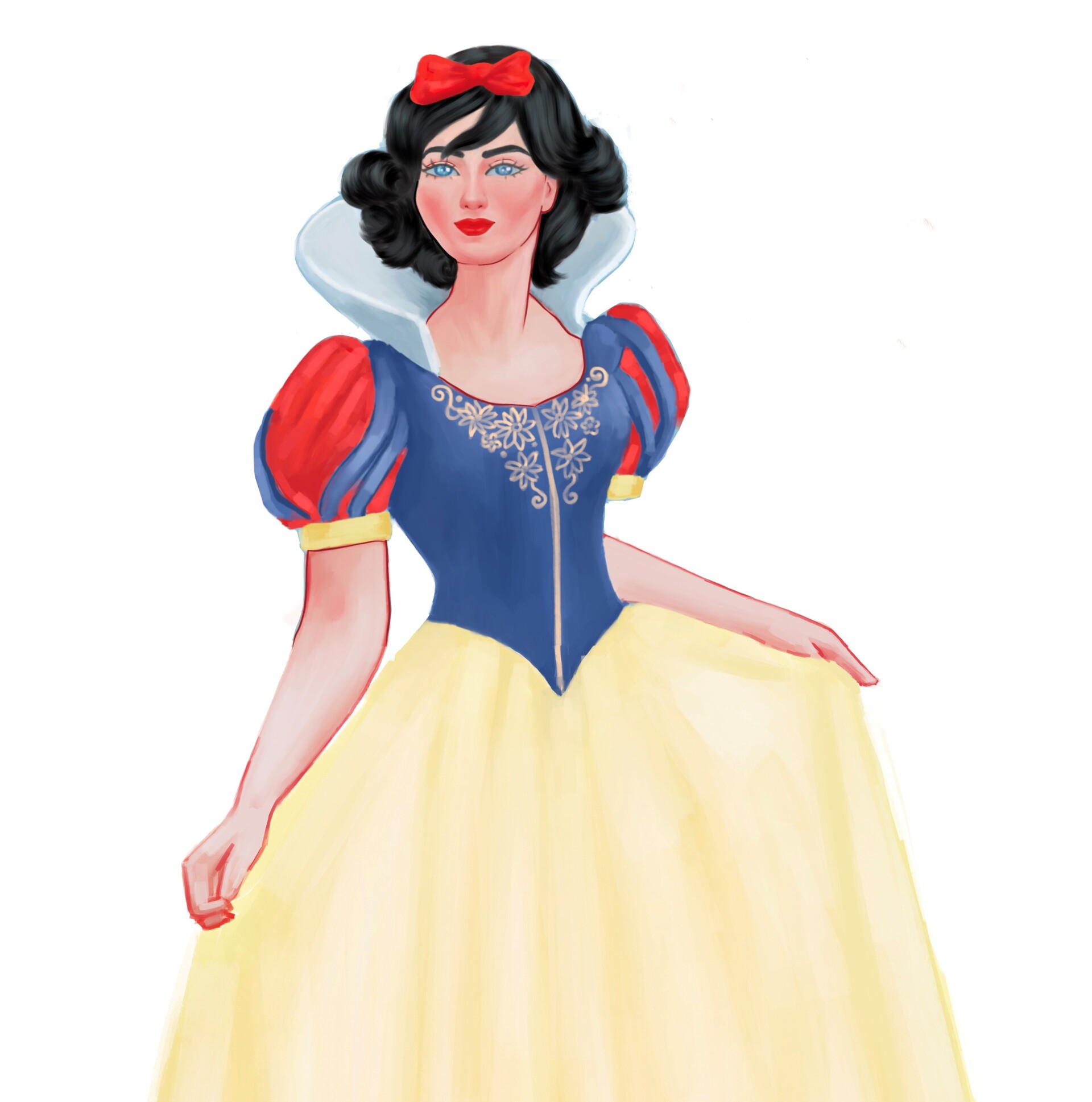 Artstation - Snow White Fan Art In Semi Realistic Style