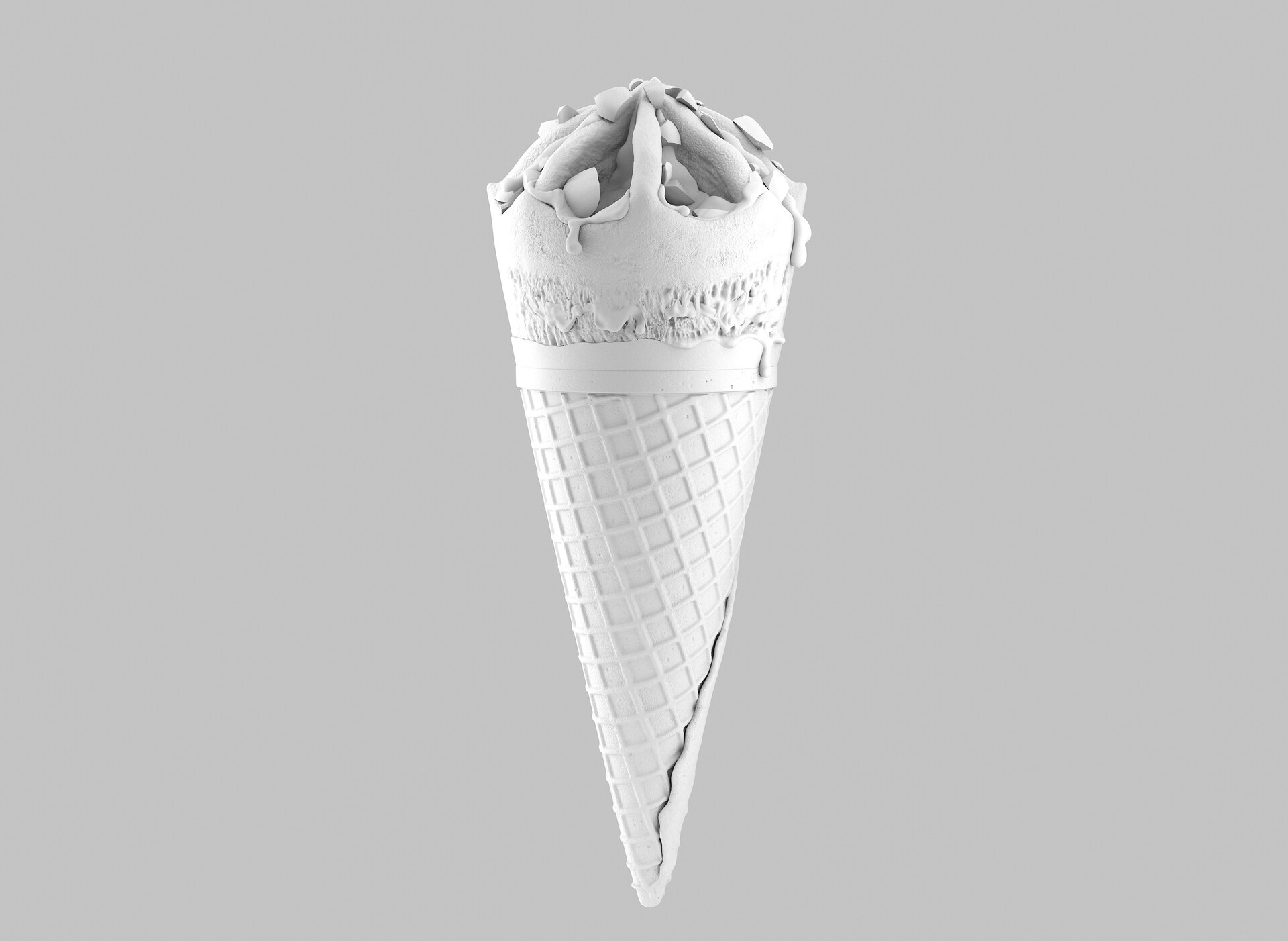 ArtStation - Frio rico-Helado 3d, image size:1920x1402