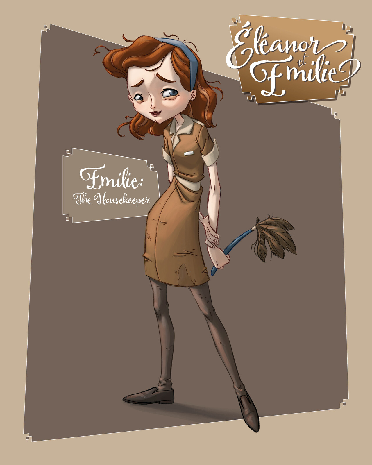 Emilie, The Housekeeper from "Éléanor et Emilie" a Feature Animation Film Concept