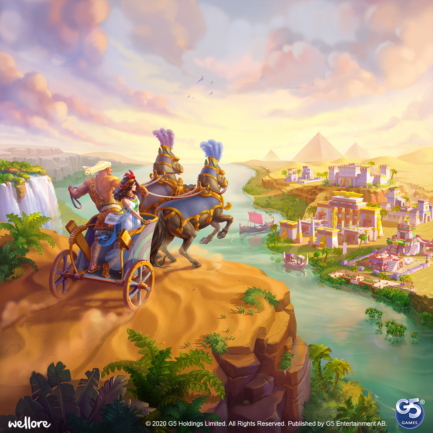 Jewels of Egypt - Game illustration for G5