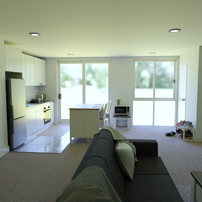 Open plan living room
