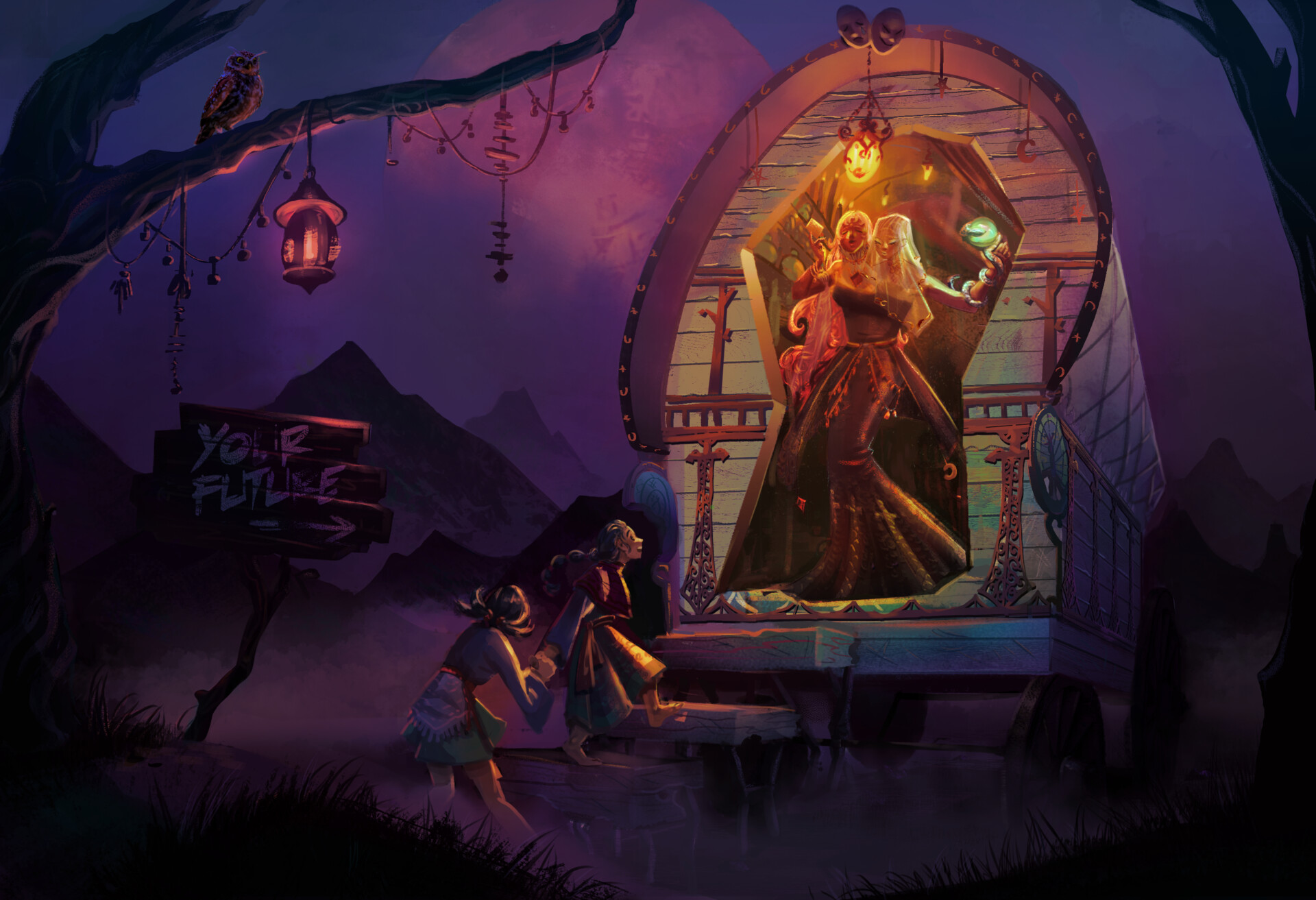 ArtStation Fortune teller Concept Art