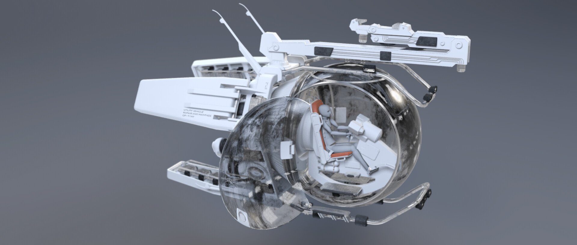 ArtStation - Vehicle Art - Repair and utility spaceship