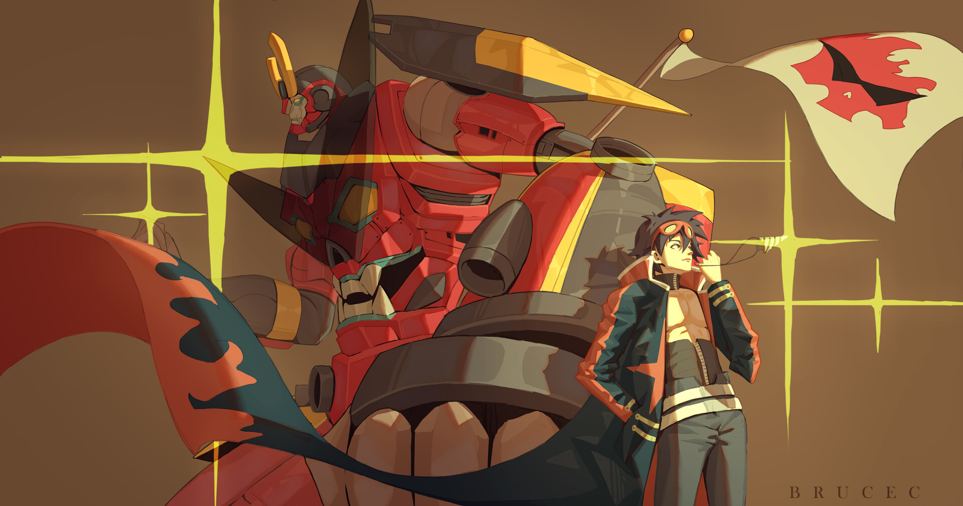 ArtStation - Tengen Toppa Gurren Lagann - Simon