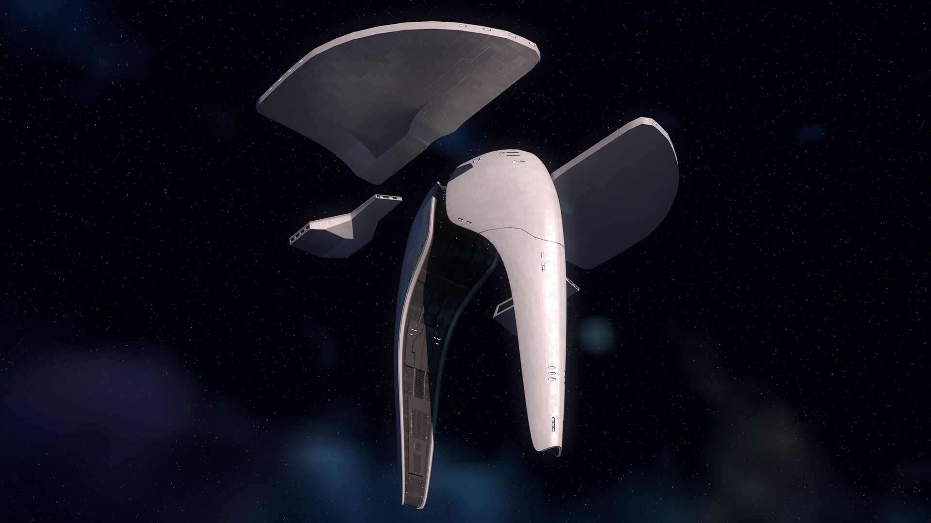 ArtStation - United Earth Defence Force ship, image size:1920x1080