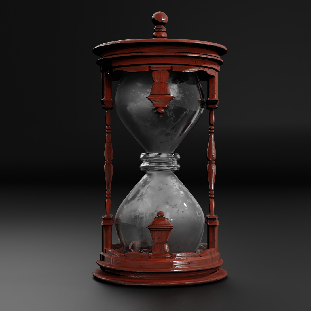 Wooden hourglass top