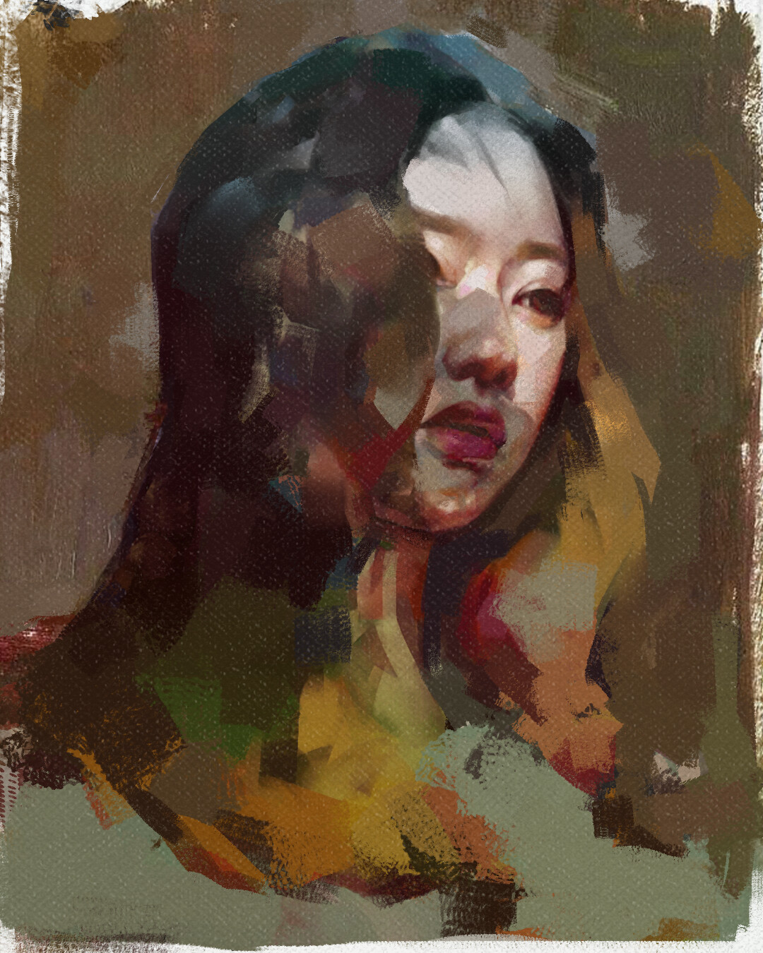 ArtStation Oil painting style portrait