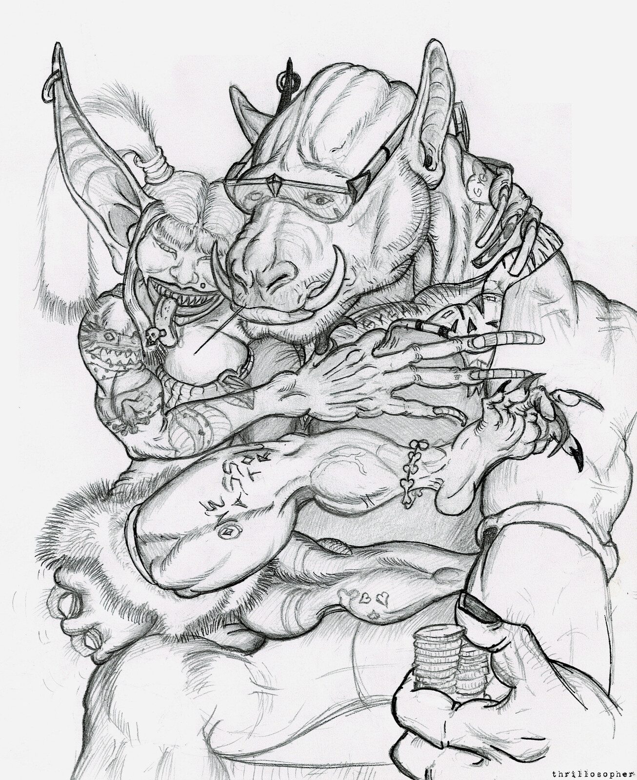 Dungeons &amp; Dragons orc and goblin stay winning.