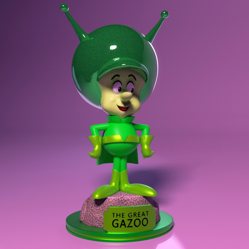Uel Winner The Great Gazoo the Flintstones For 3d Printing