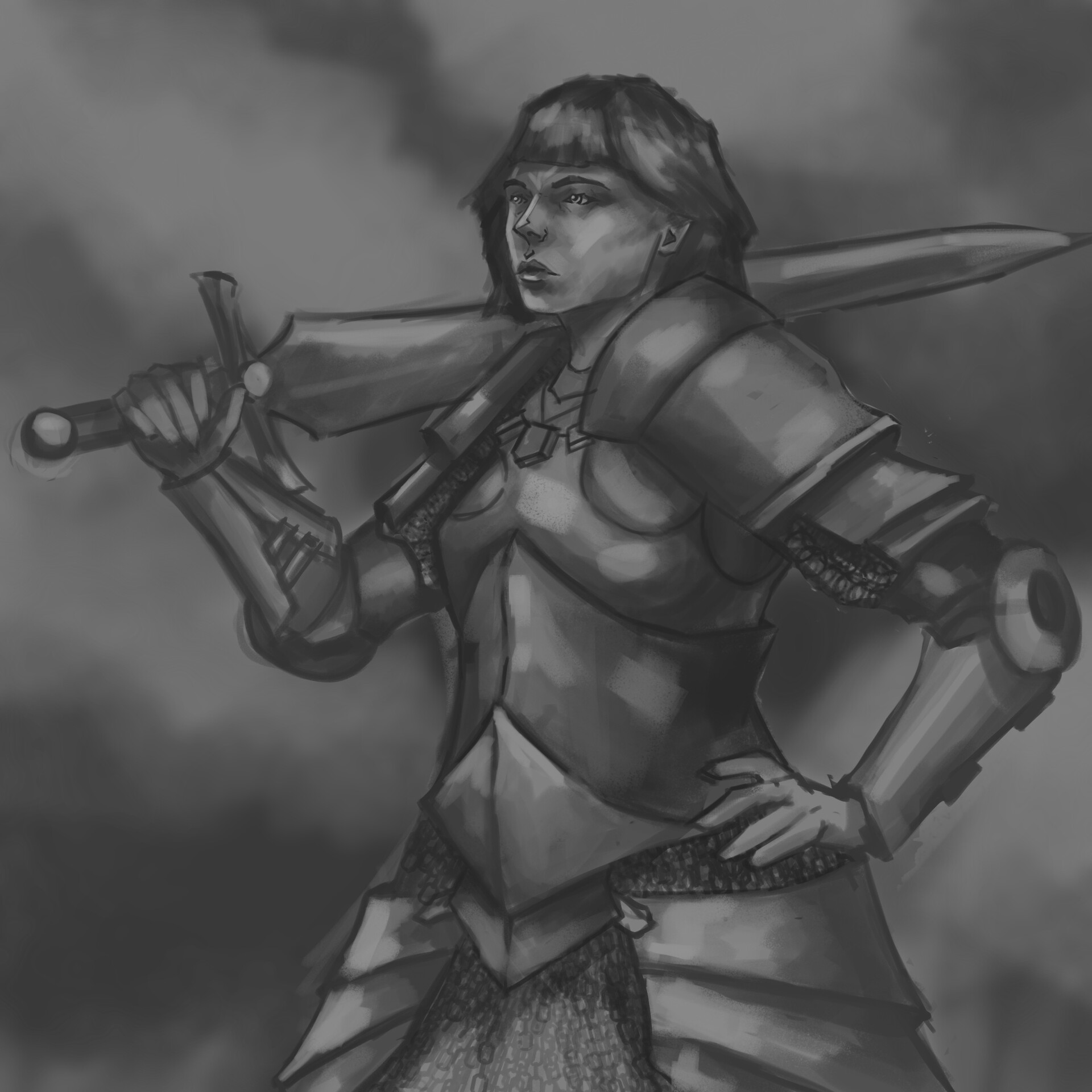 ArtStation - Repanse de Lyonesse I Warhammer fantasy sketch
