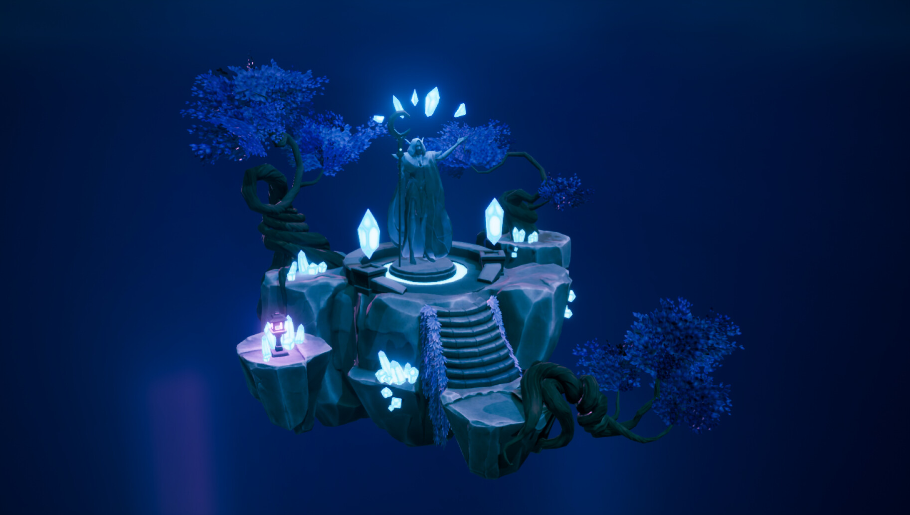 ArtStation Floating island scene