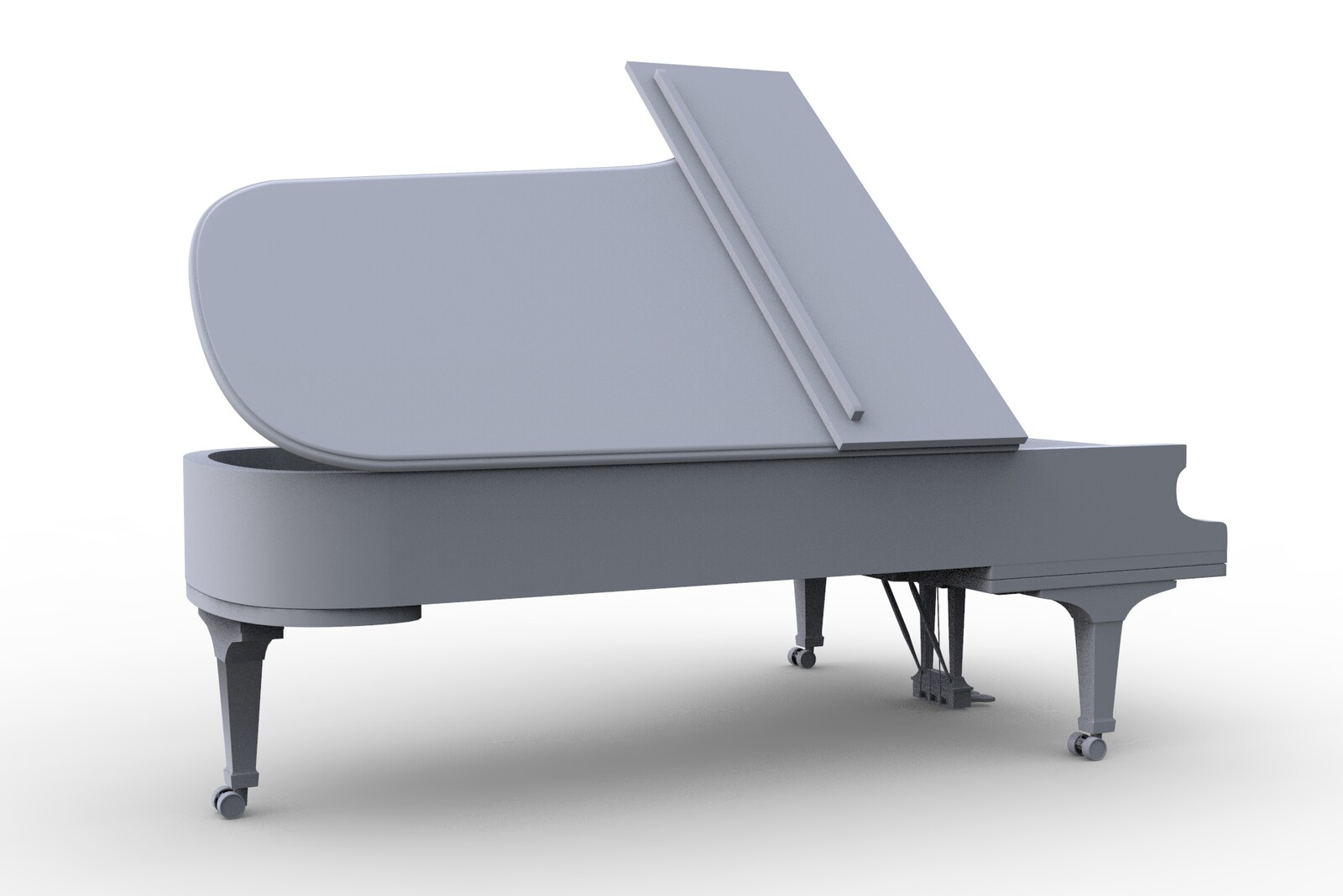 Grand Piano - high poly 