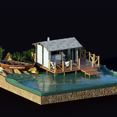 Sauna on A River