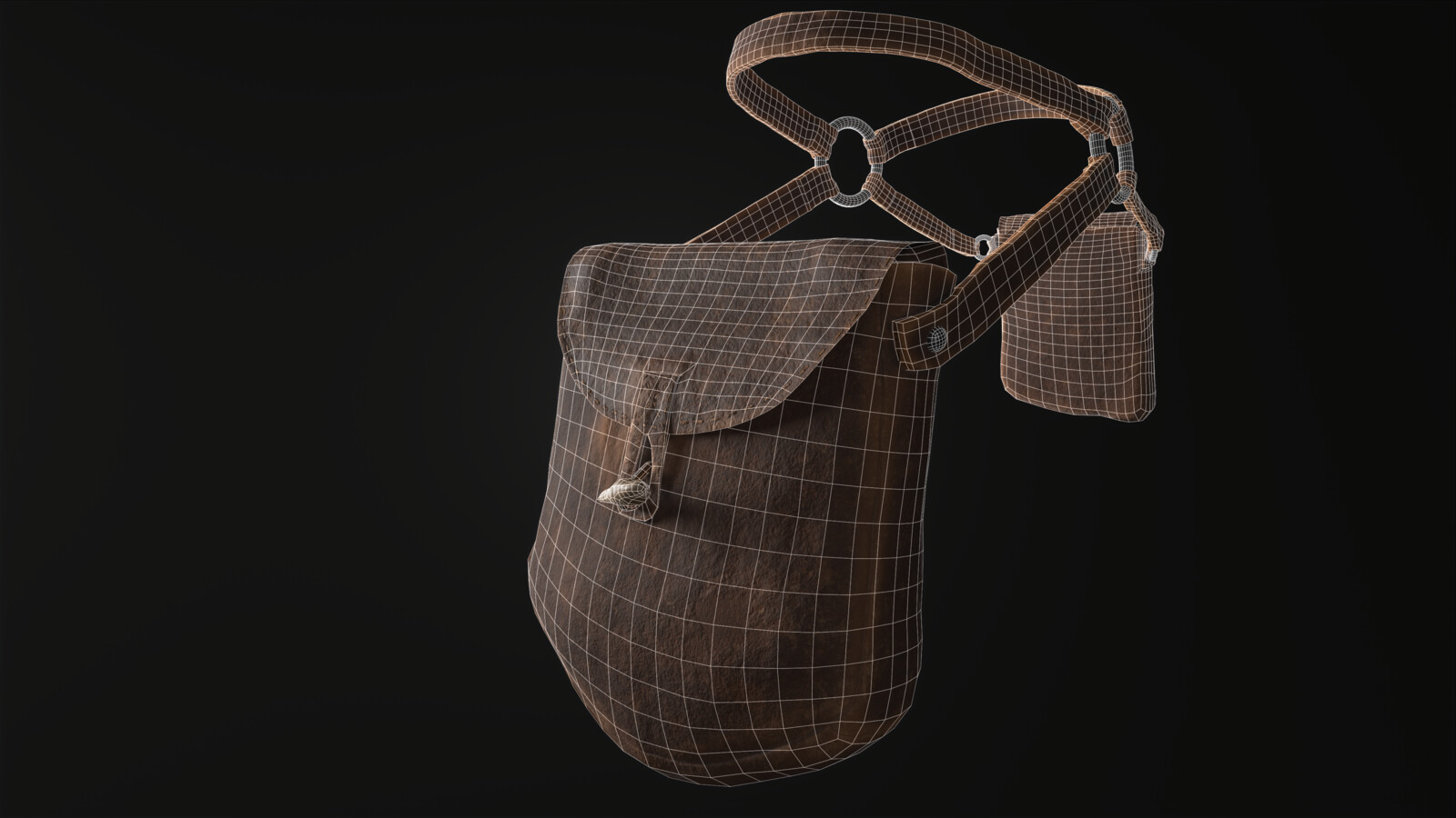 Bag Textured Wireframe