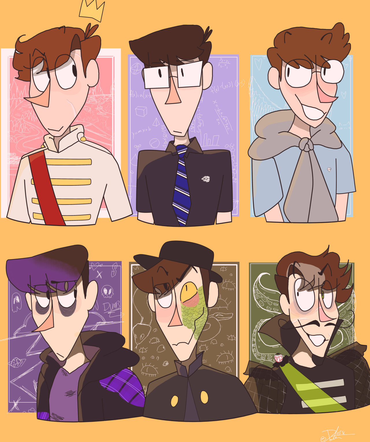 ArtStation Sanders Sides Character Doodles