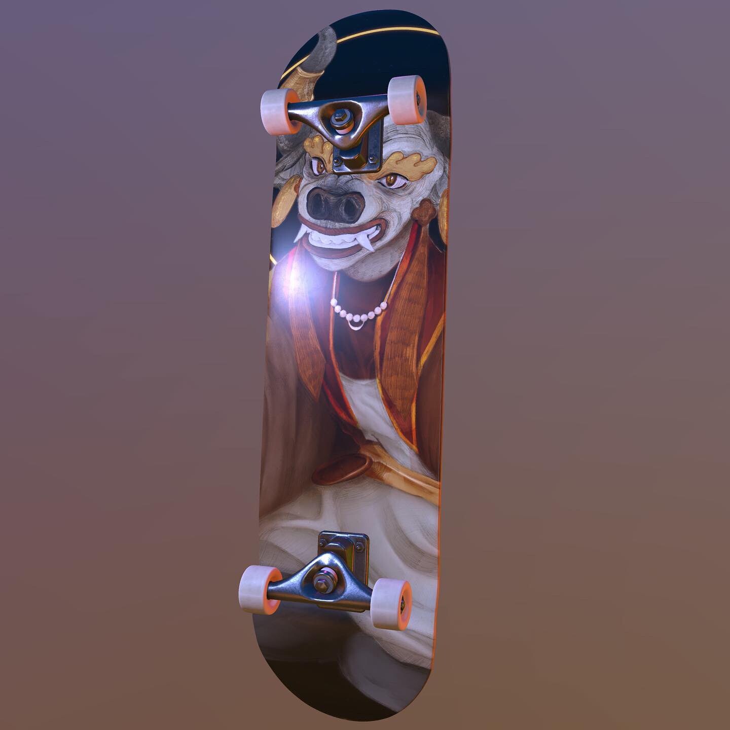 ArtStation - Bull skateboard