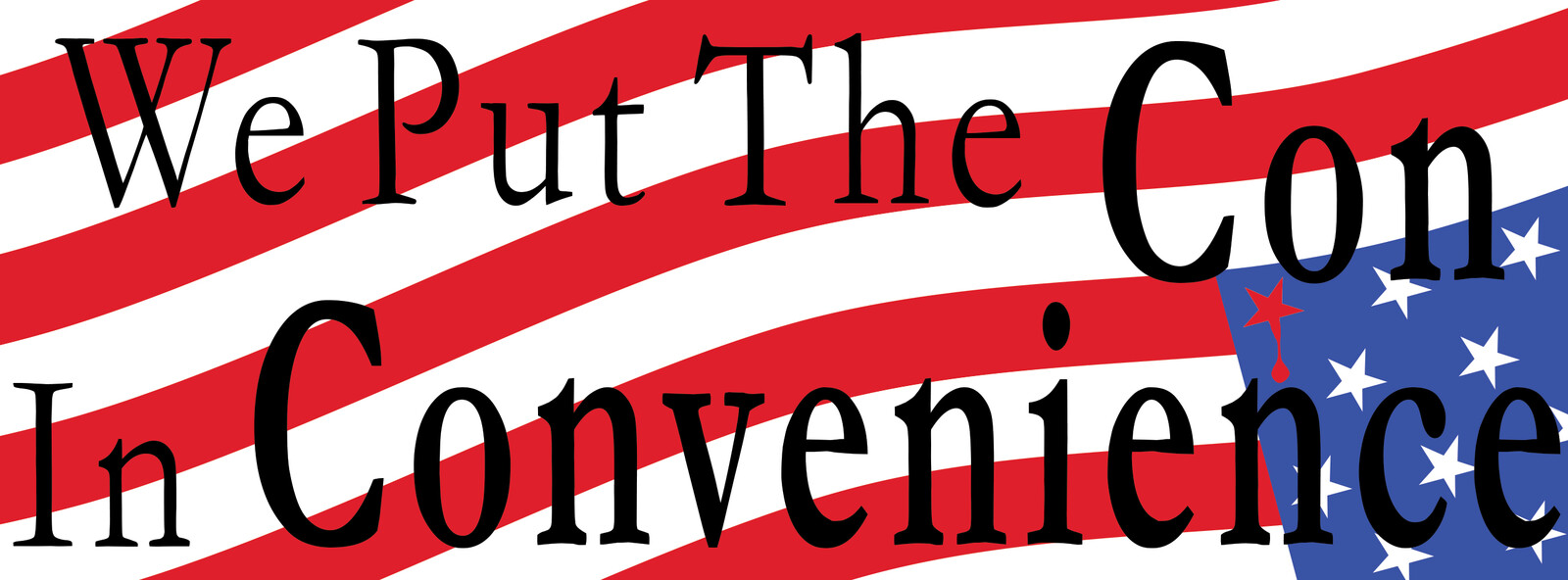 "Con in Convenience" Sticker (final version)