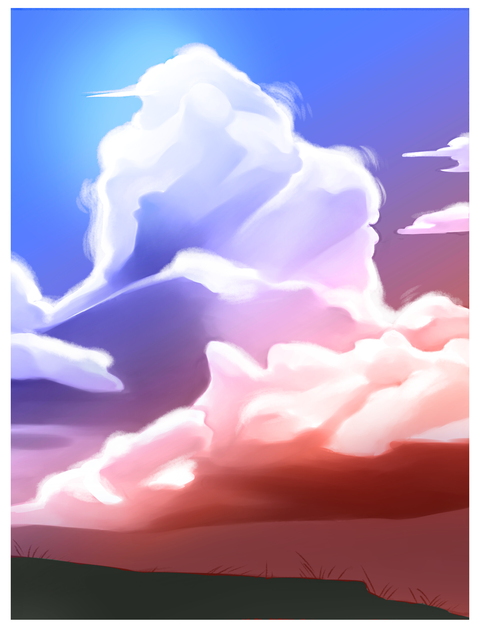 ArtStation Cotton Candy Clouds Original Works